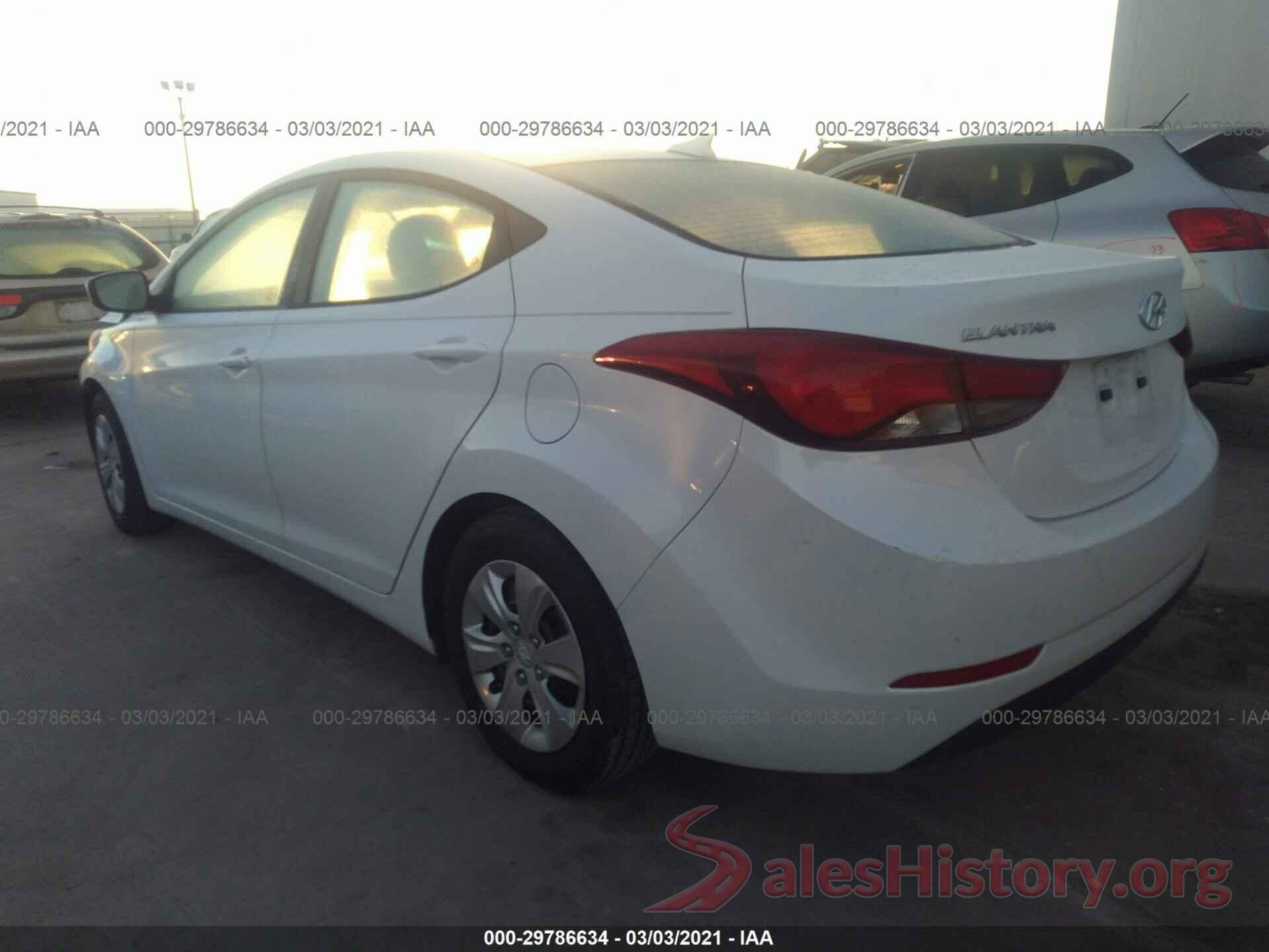 5NPDH4AE4GH747741 2016 HYUNDAI ELANTRA