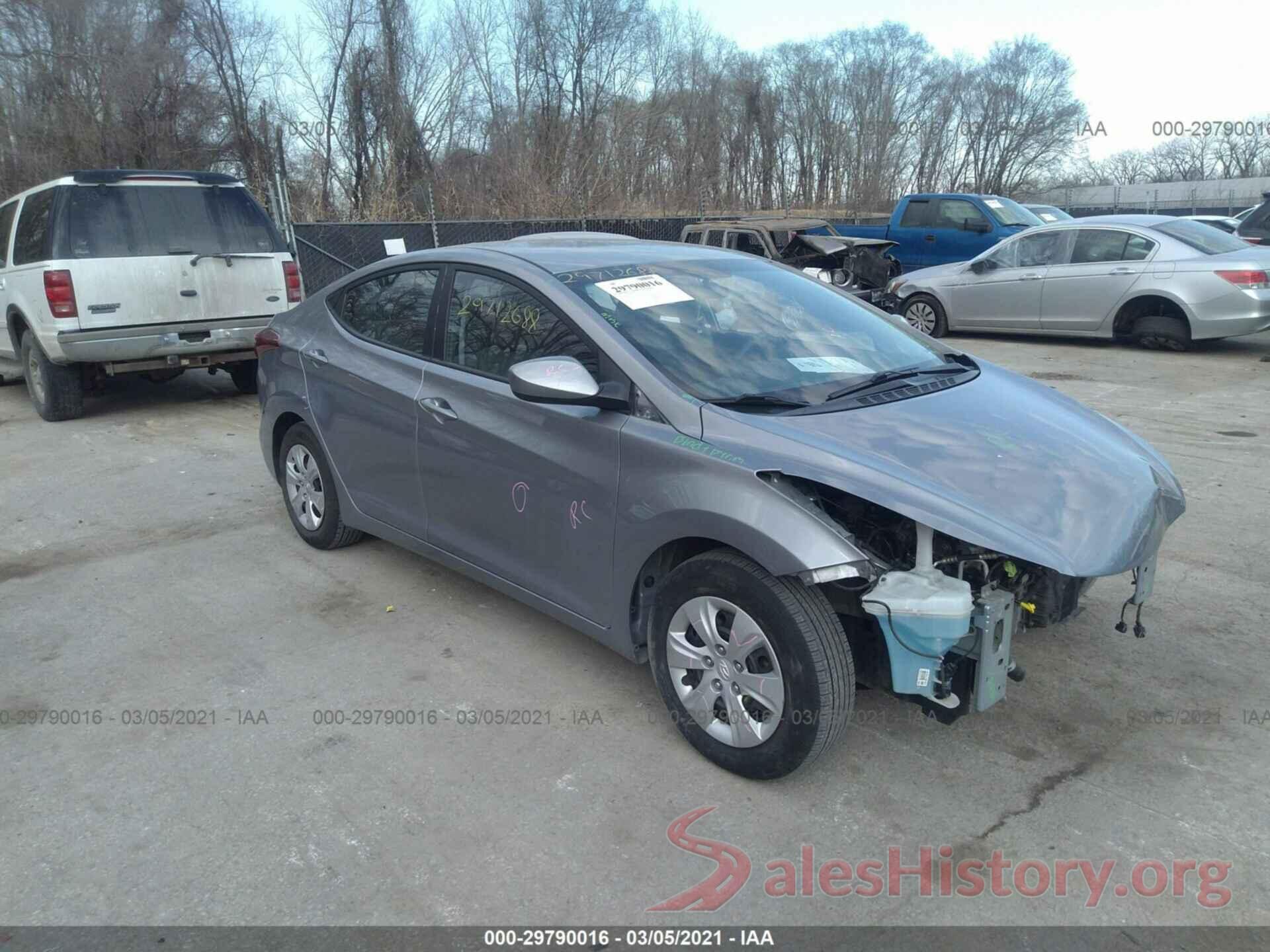 5NPDH4AE5GH720239 2016 HYUNDAI ELANTRA