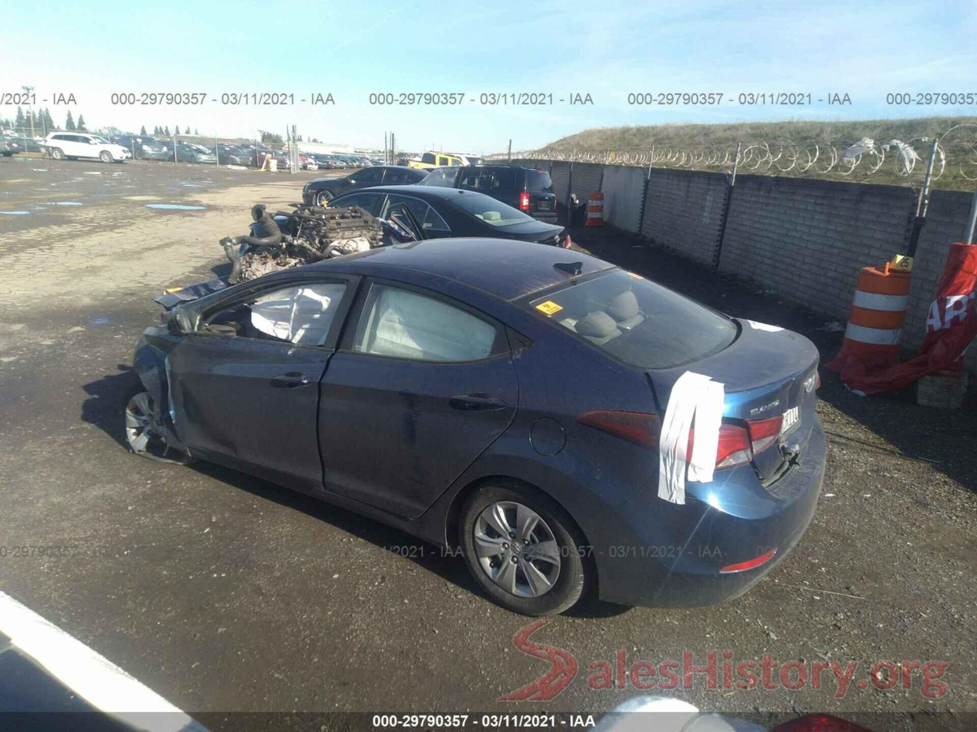 5NPDH4AE2GH739864 2016 HYUNDAI ELANTRA