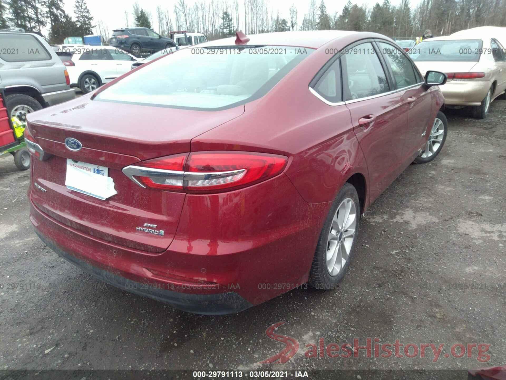 3FA6P0LU1KR207252 2019 FORD FUSION HYBRID