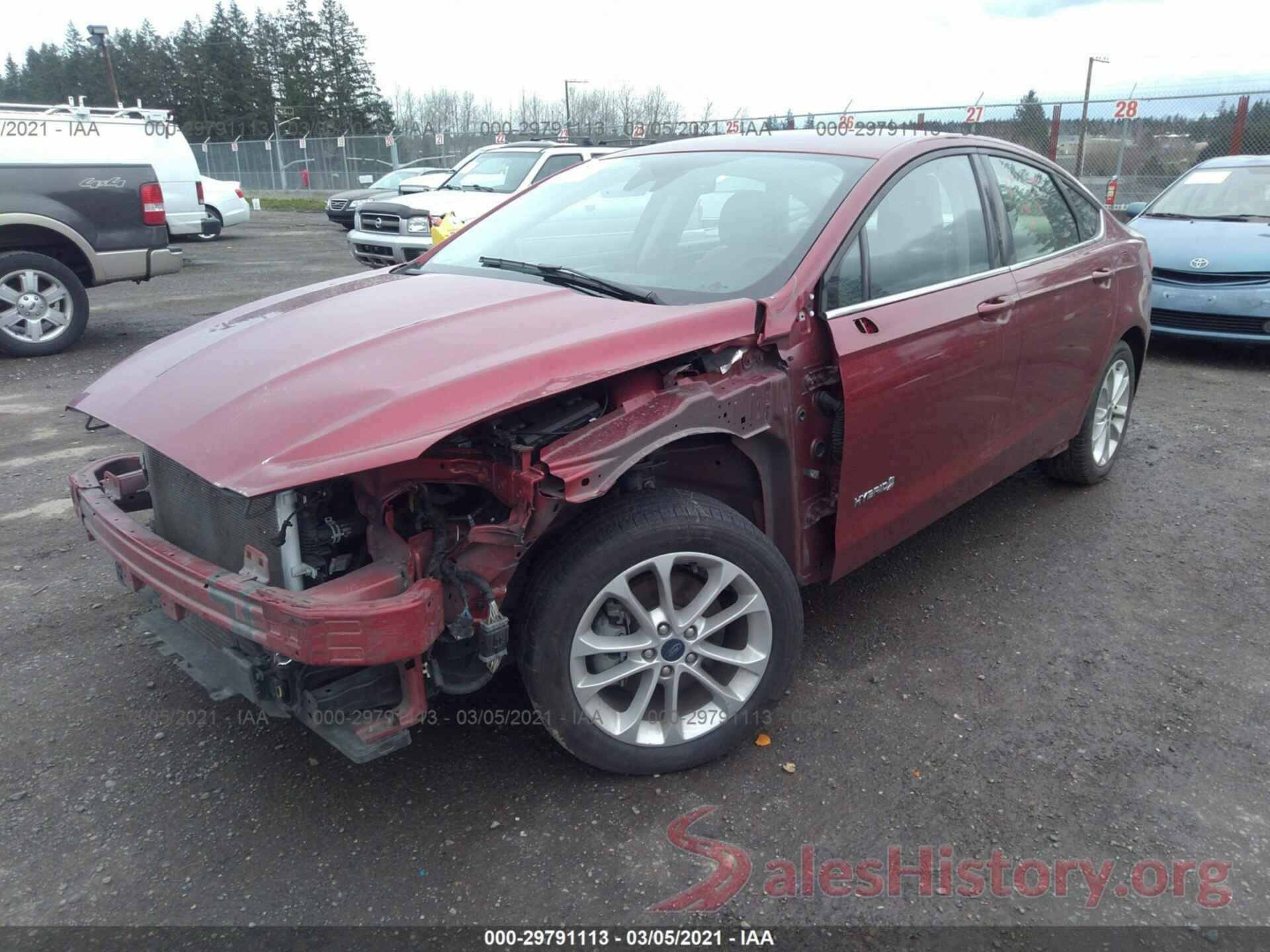 3FA6P0LU1KR207252 2019 FORD FUSION HYBRID