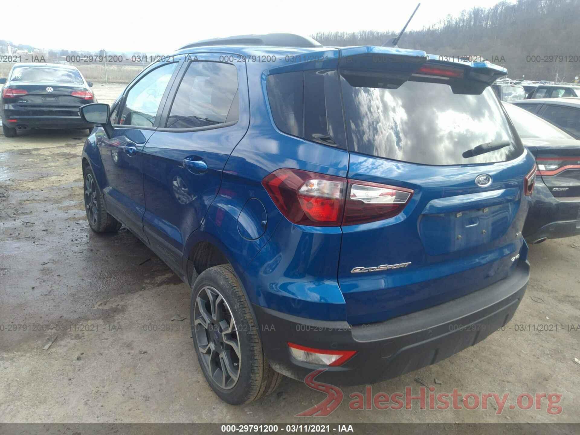 MAJ6S3JL1KC261739 2019 FORD ECOSPORT