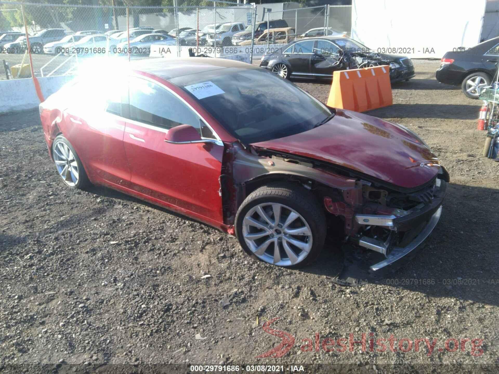 5YJ3E1EB6KF193967 2019 TESLA MODEL 3