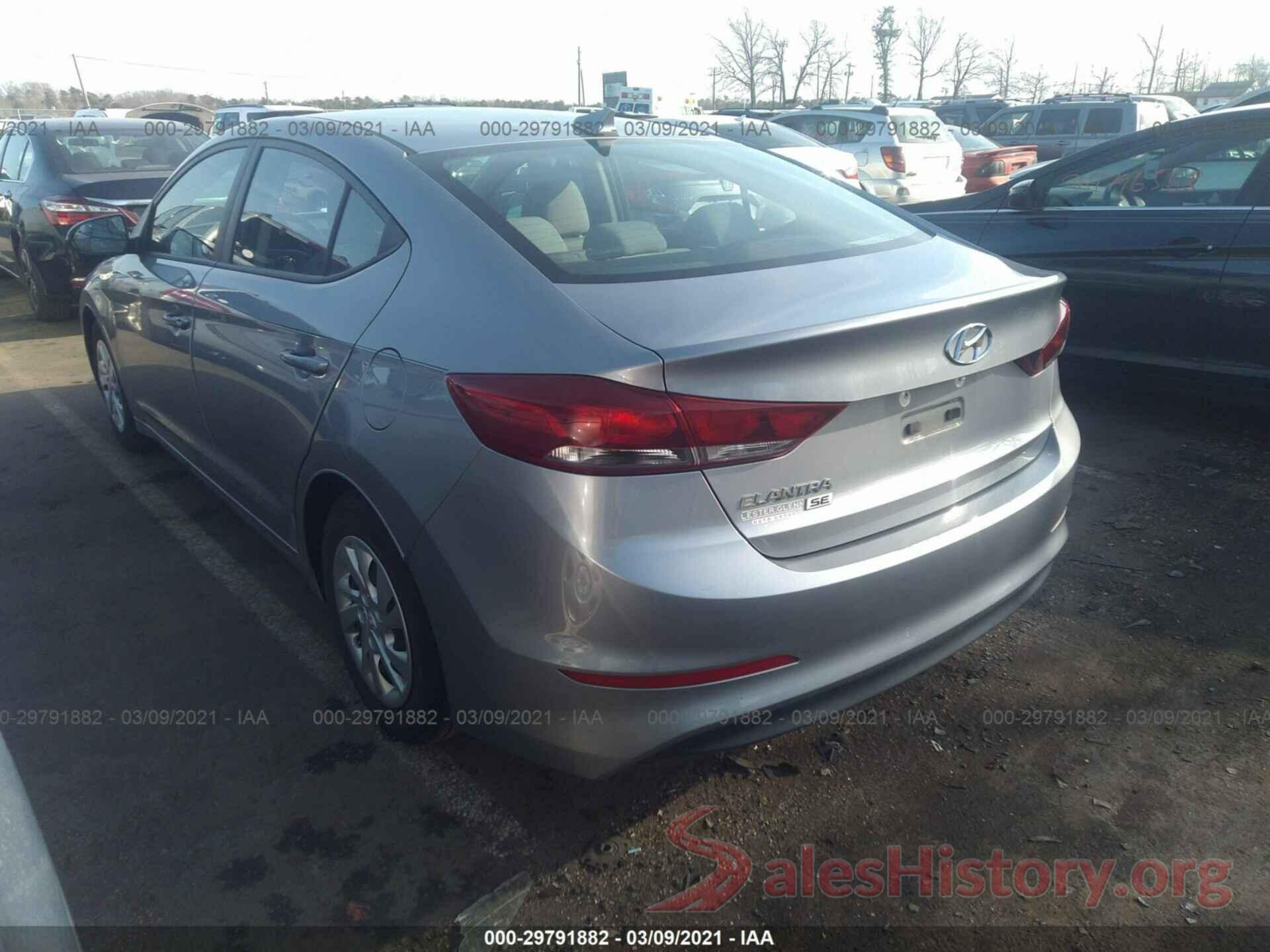 5NPD74LF3HH172378 2017 HYUNDAI ELANTRA