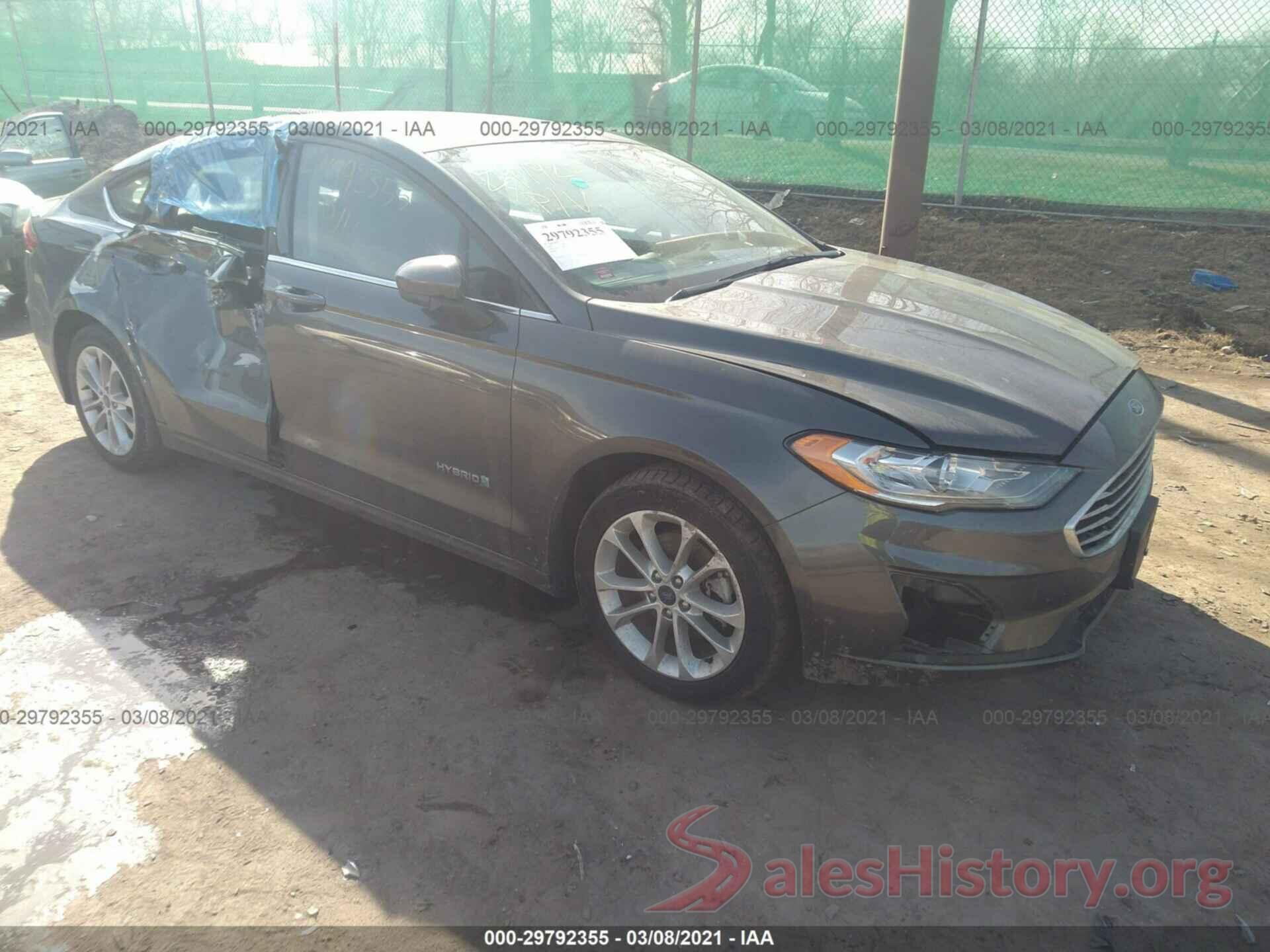 3FA6P0LU0KR204715 2019 FORD FUSION HYBRID