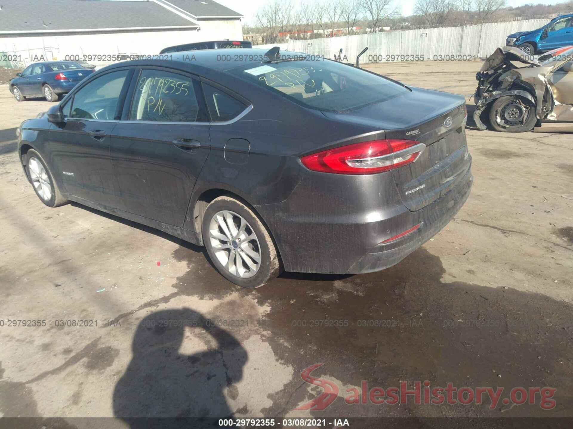 3FA6P0LU0KR204715 2019 FORD FUSION HYBRID