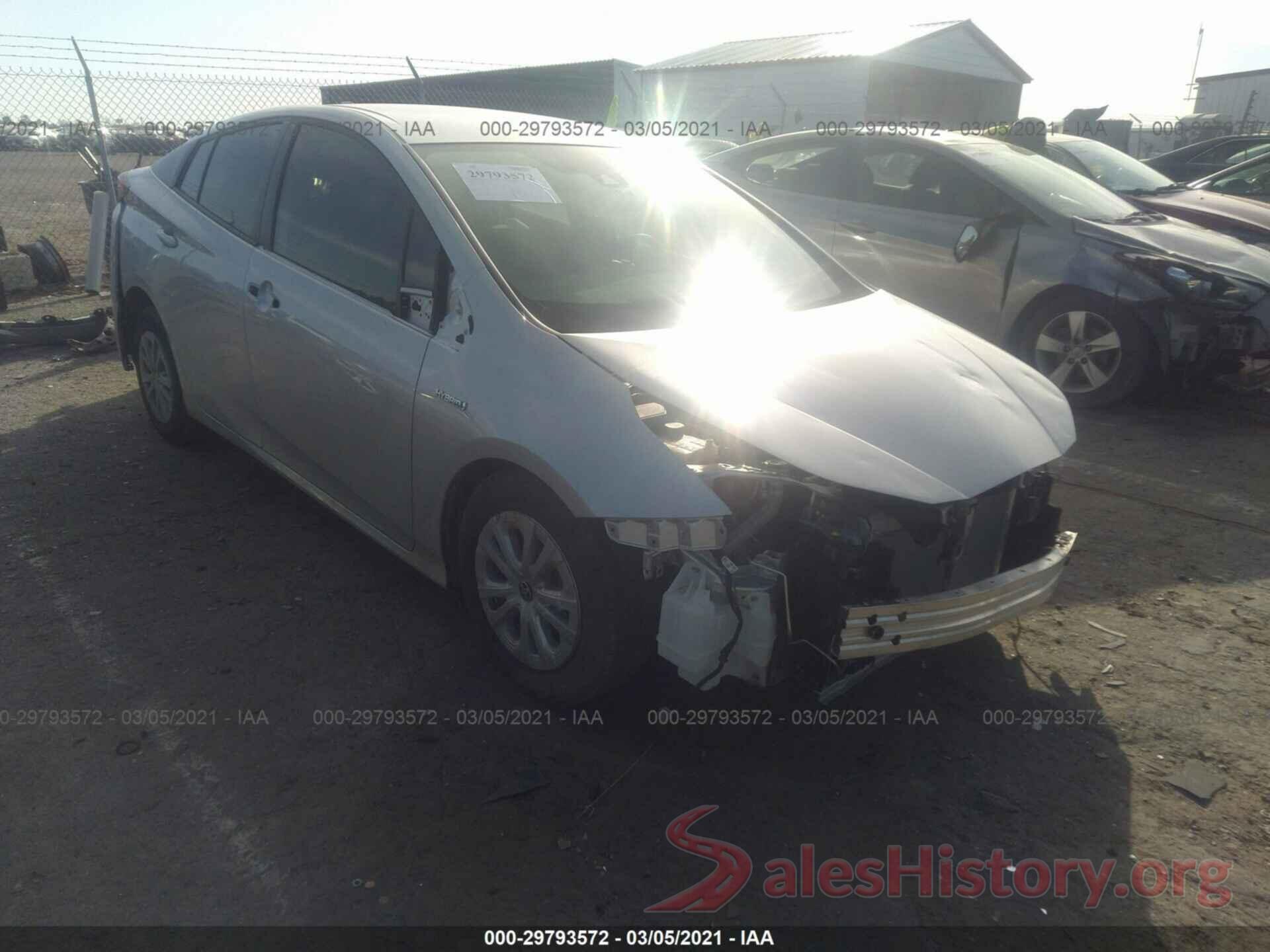 JTDKARFU5L3107486 2020 TOYOTA PRIUS