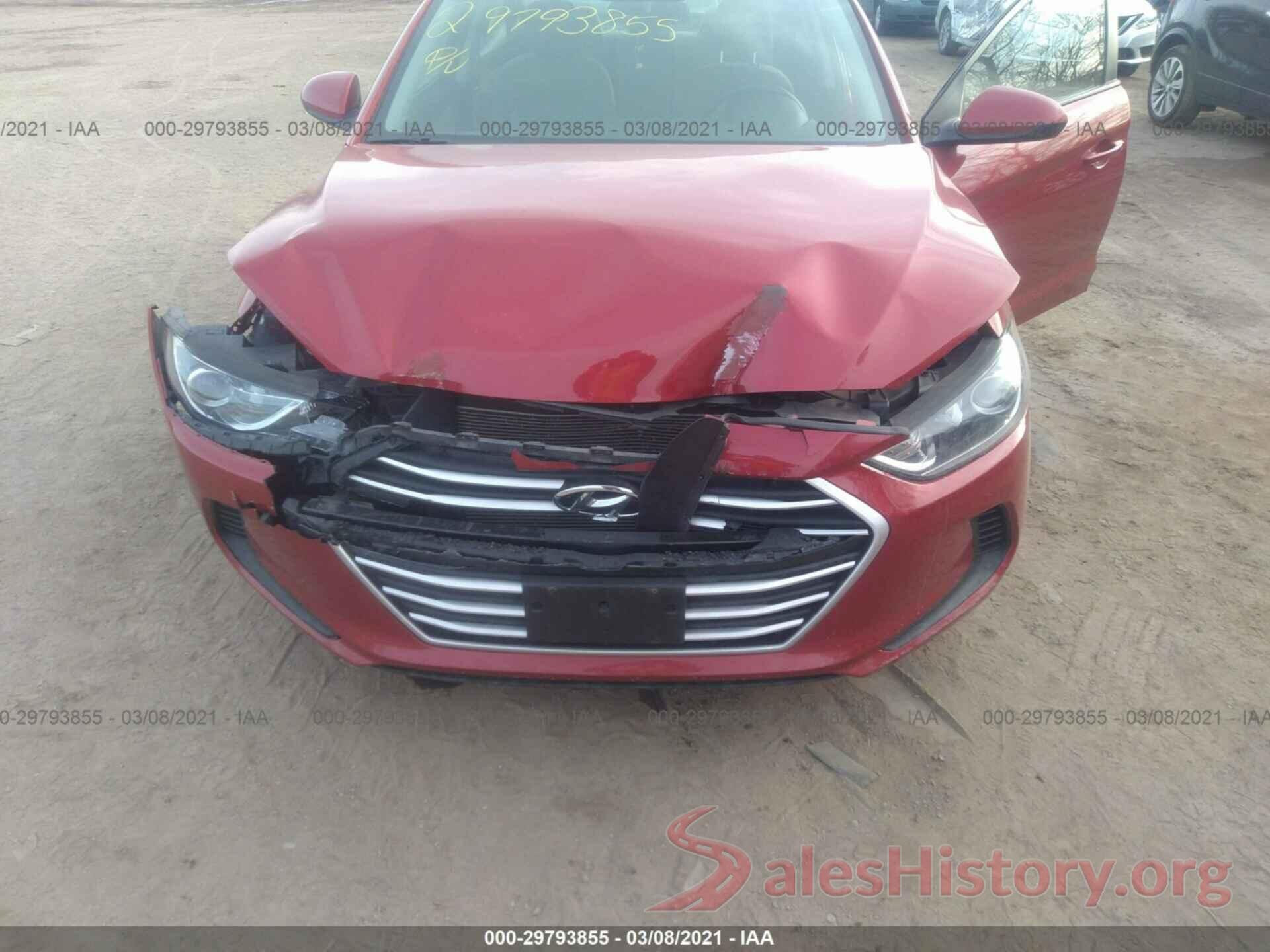 5NPD84LF8JH254321 2018 HYUNDAI ELANTRA