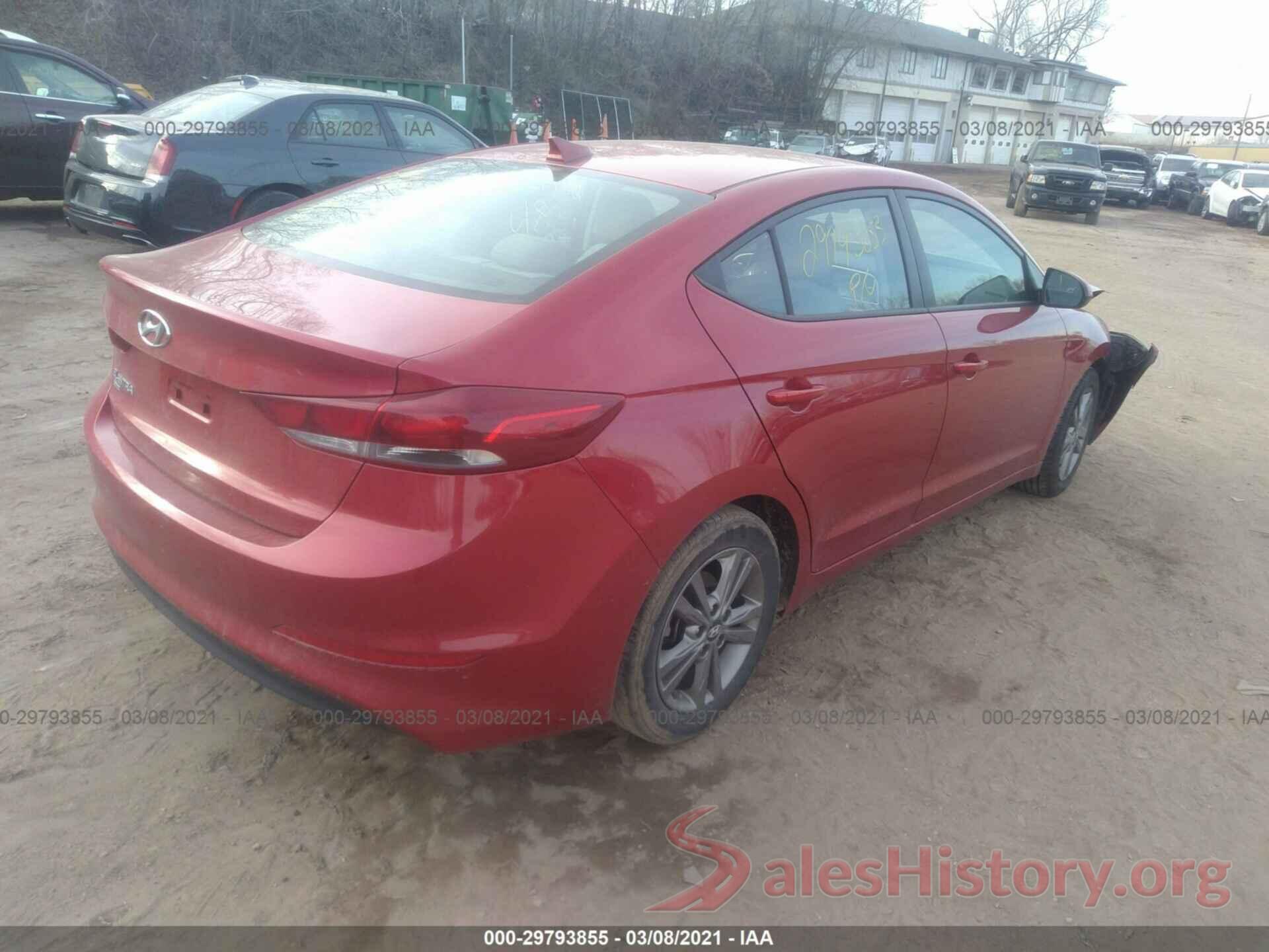 5NPD84LF8JH254321 2018 HYUNDAI ELANTRA