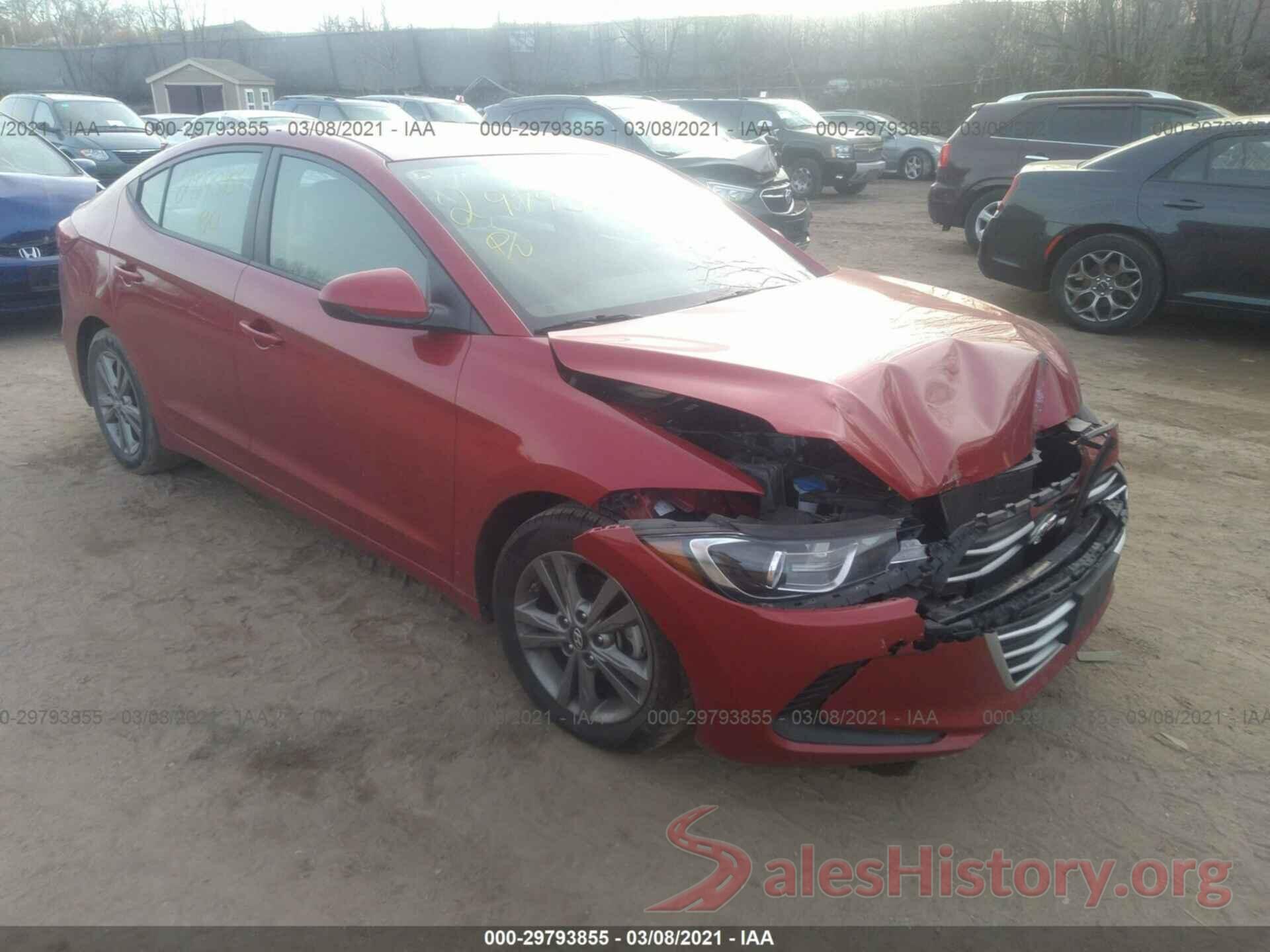 5NPD84LF8JH254321 2018 HYUNDAI ELANTRA