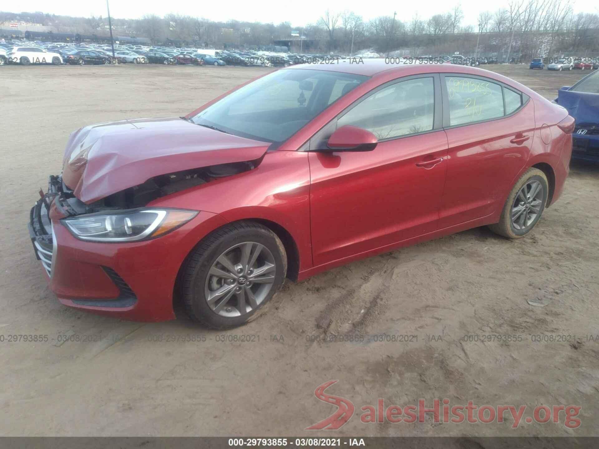 5NPD84LF8JH254321 2018 HYUNDAI ELANTRA