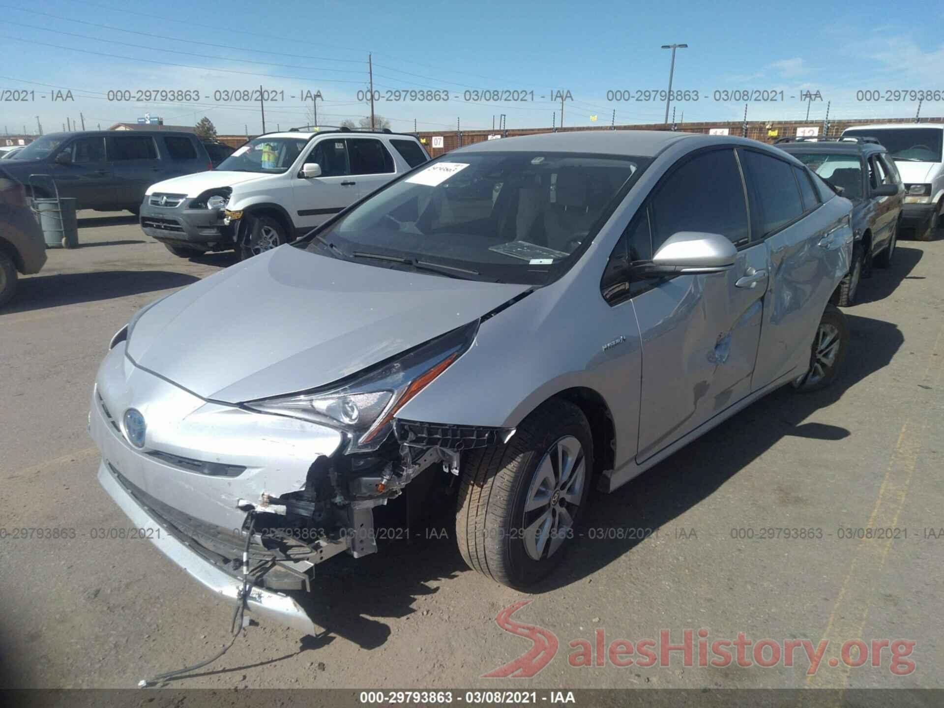 JTDKBRFU7J3597939 2018 TOYOTA PRIUS