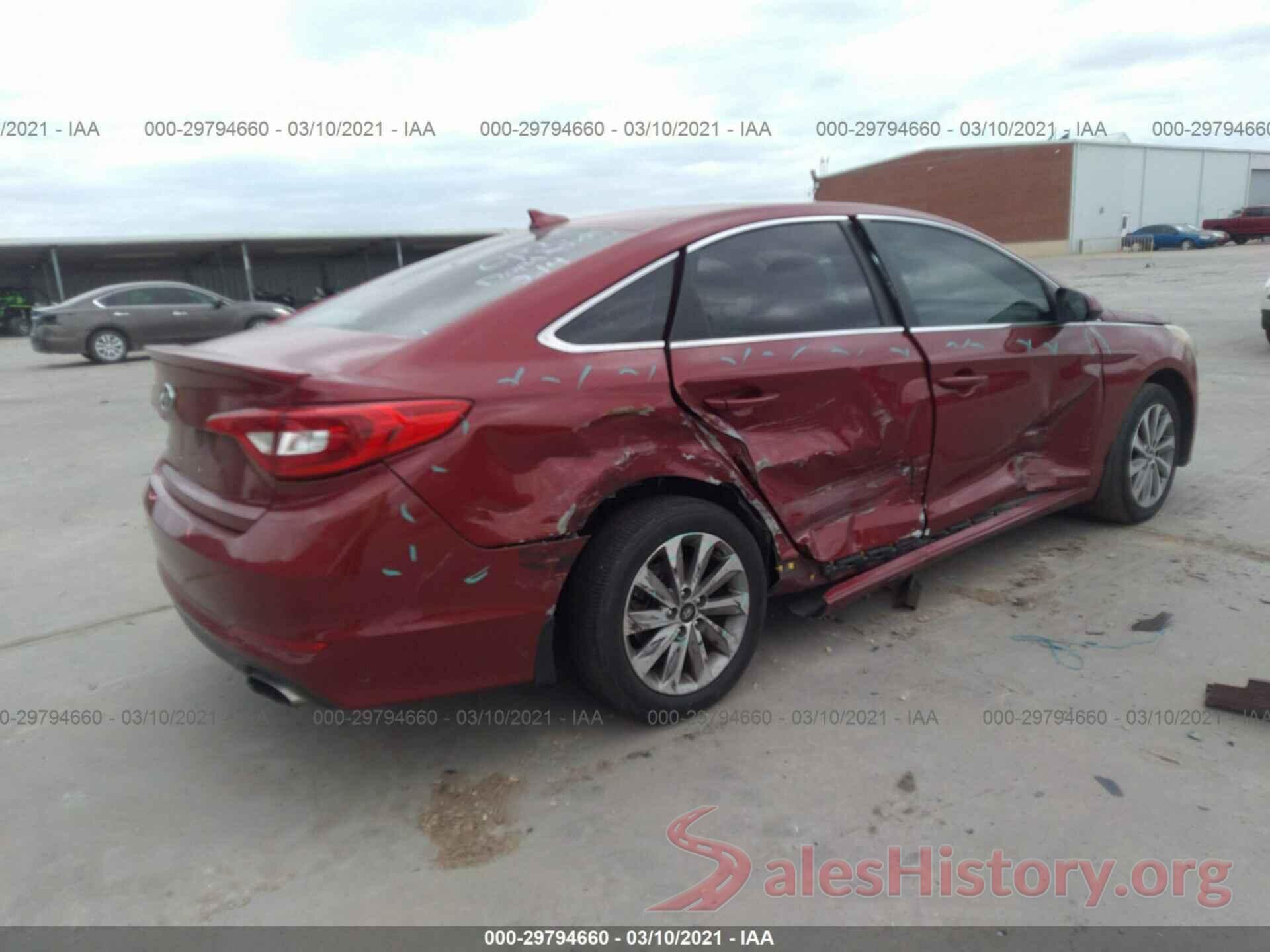 5NPE24AF8GH336776 2016 HYUNDAI SONATA