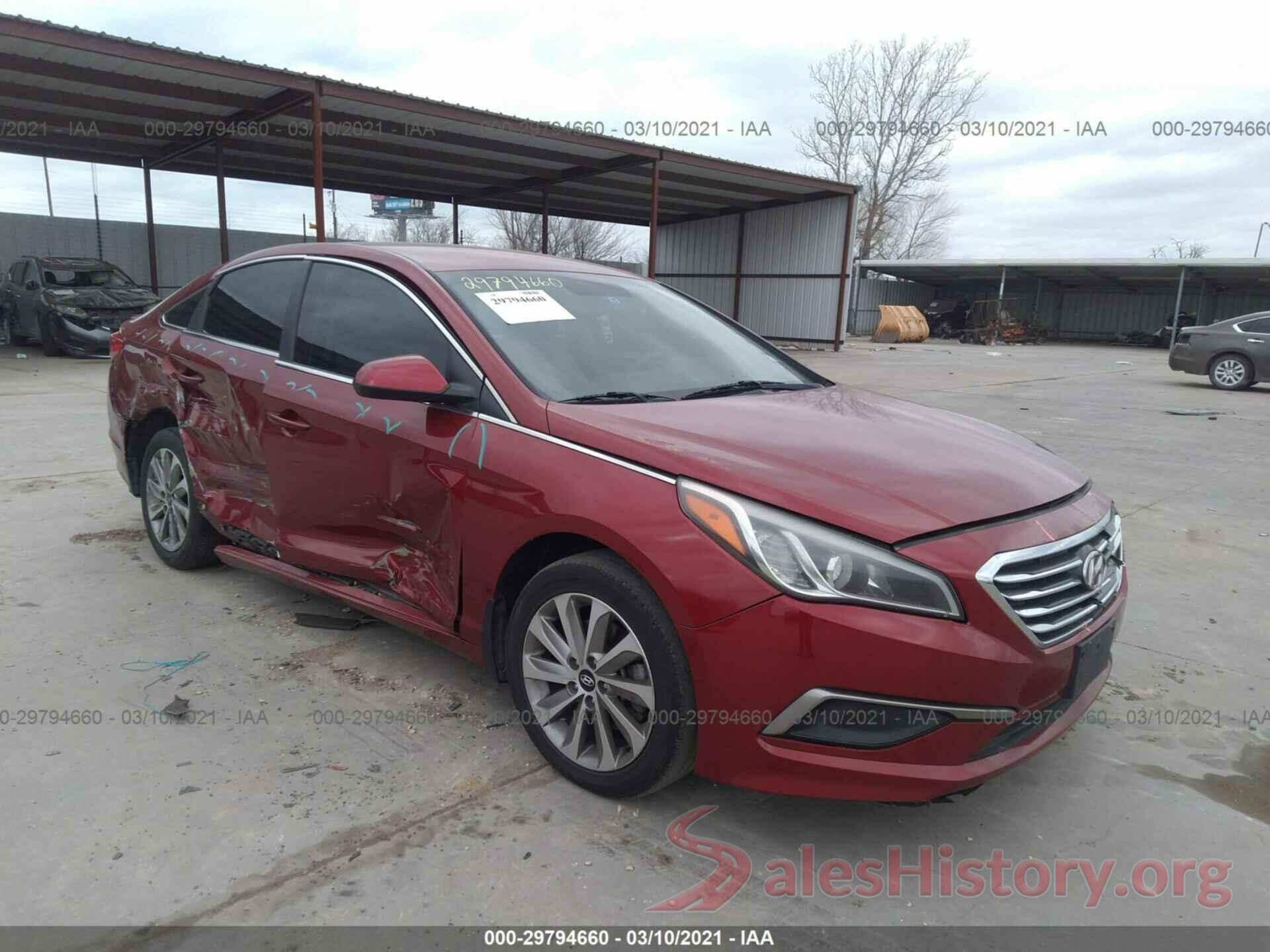 5NPE24AF8GH336776 2016 HYUNDAI SONATA