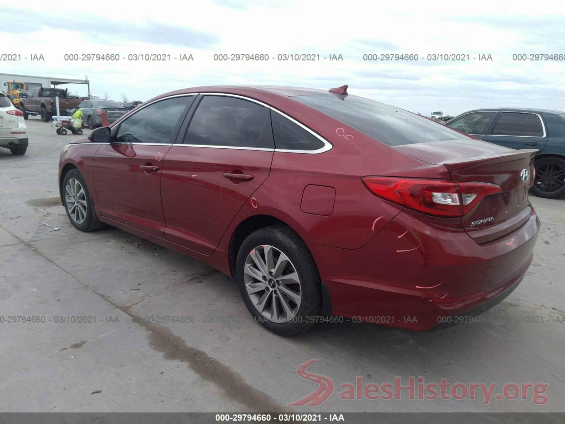 5NPE24AF8GH336776 2016 HYUNDAI SONATA