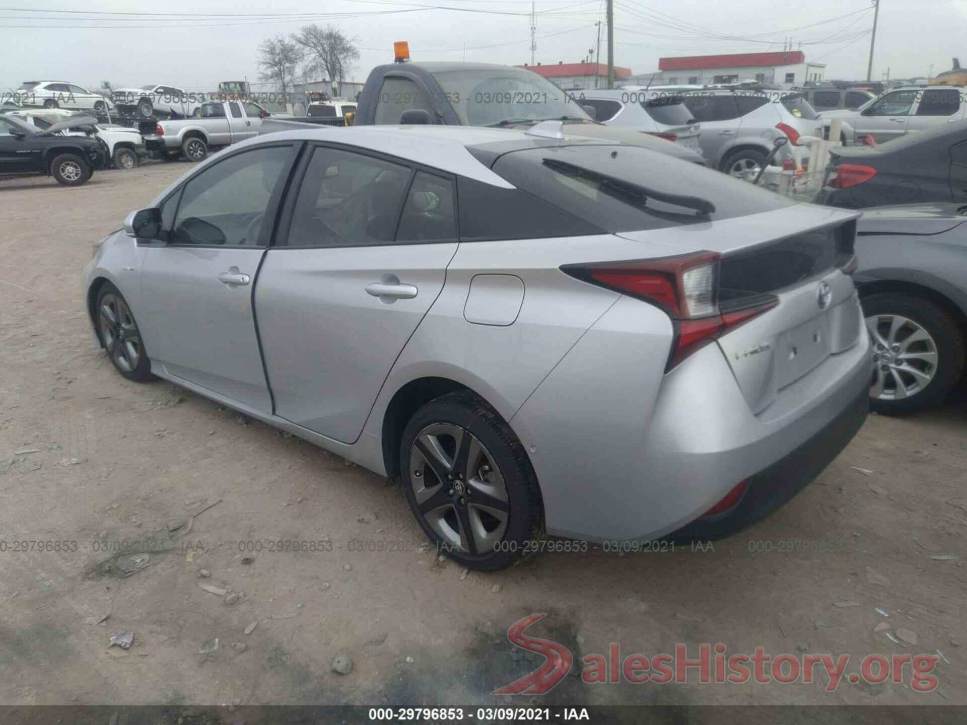 JTDKARFU1K3076574 2019 TOYOTA PRIUS