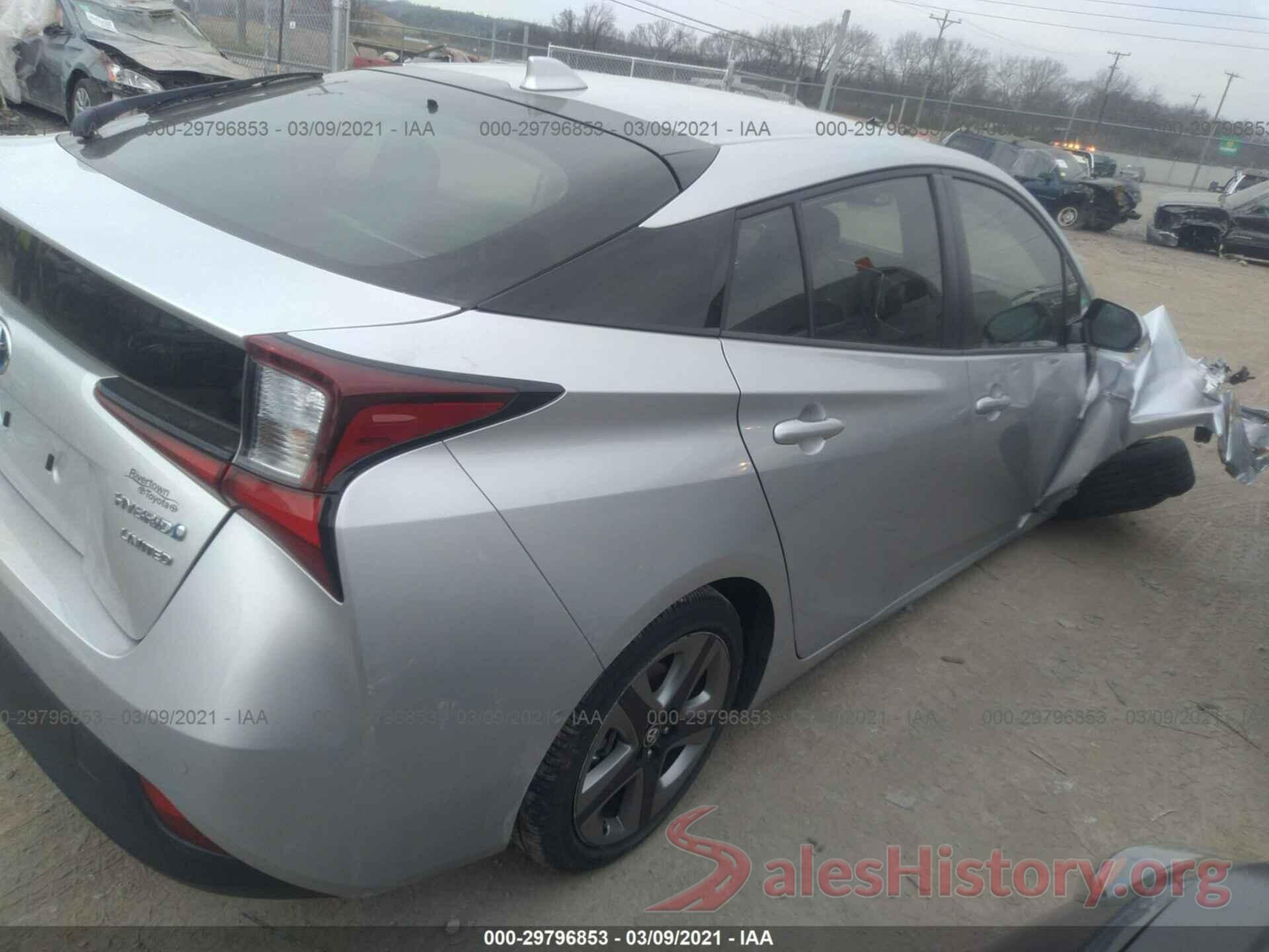 JTDKARFU1K3076574 2019 TOYOTA PRIUS