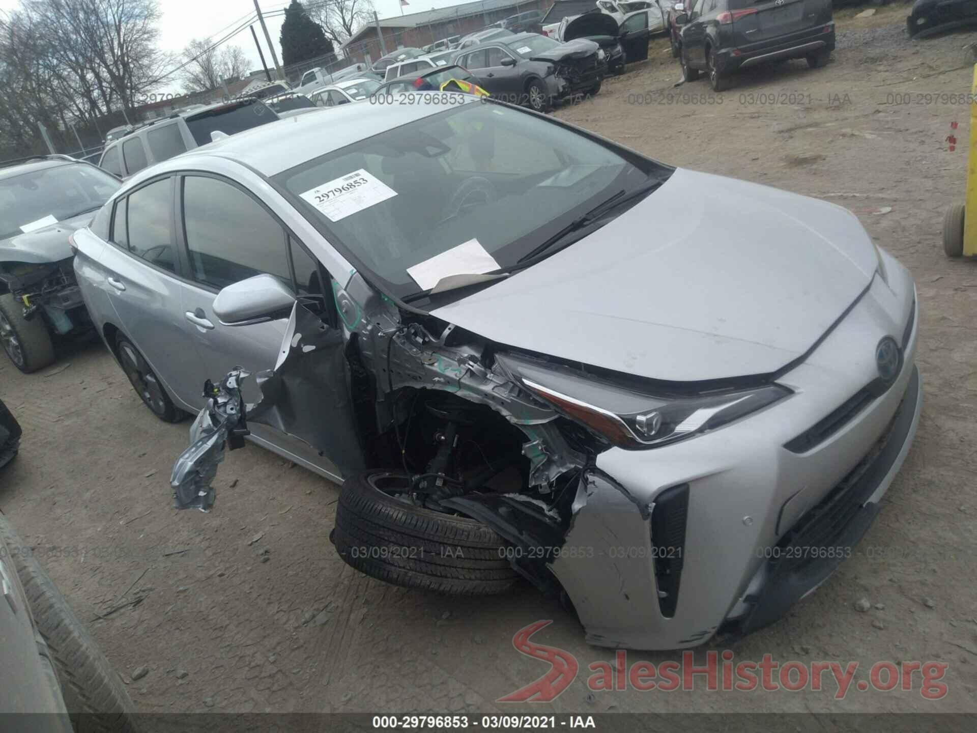 JTDKARFU1K3076574 2019 TOYOTA PRIUS