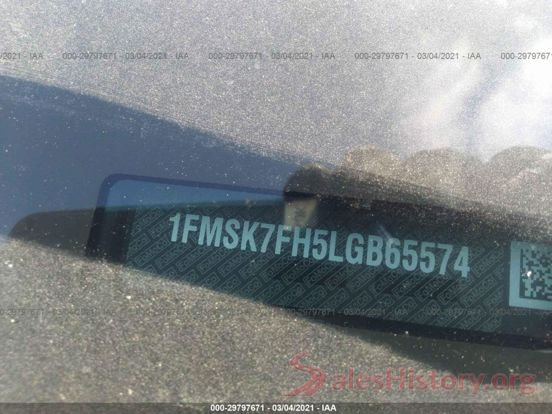 1FMSK7FH5LGB65574 2020 FORD EXPLORER