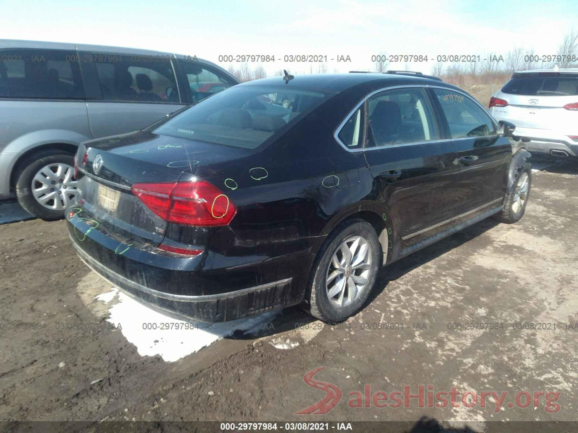 1VWAT7A38GC058912 2016 VOLKSWAGEN PASSAT