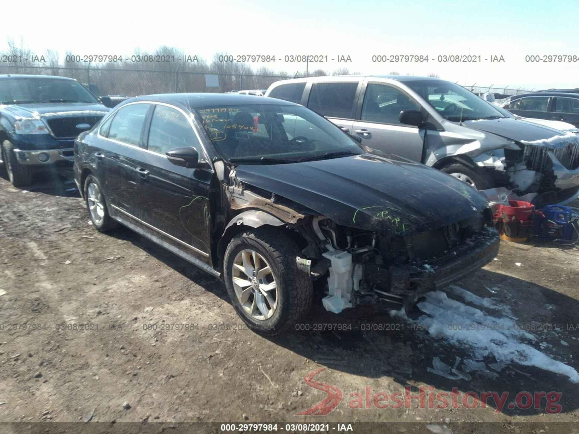 1VWAT7A38GC058912 2016 VOLKSWAGEN PASSAT