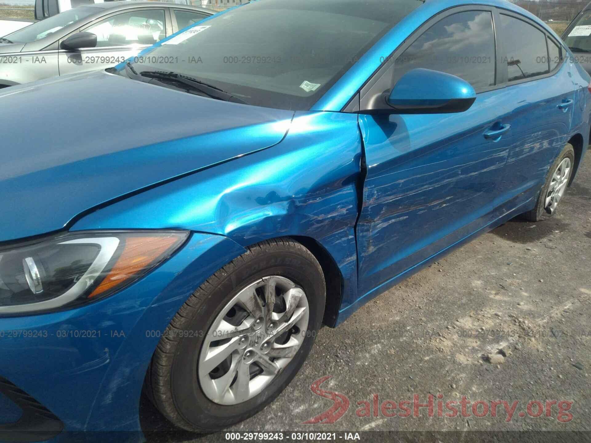 5NPD74LF4HH163480 2017 HYUNDAI ELANTRA