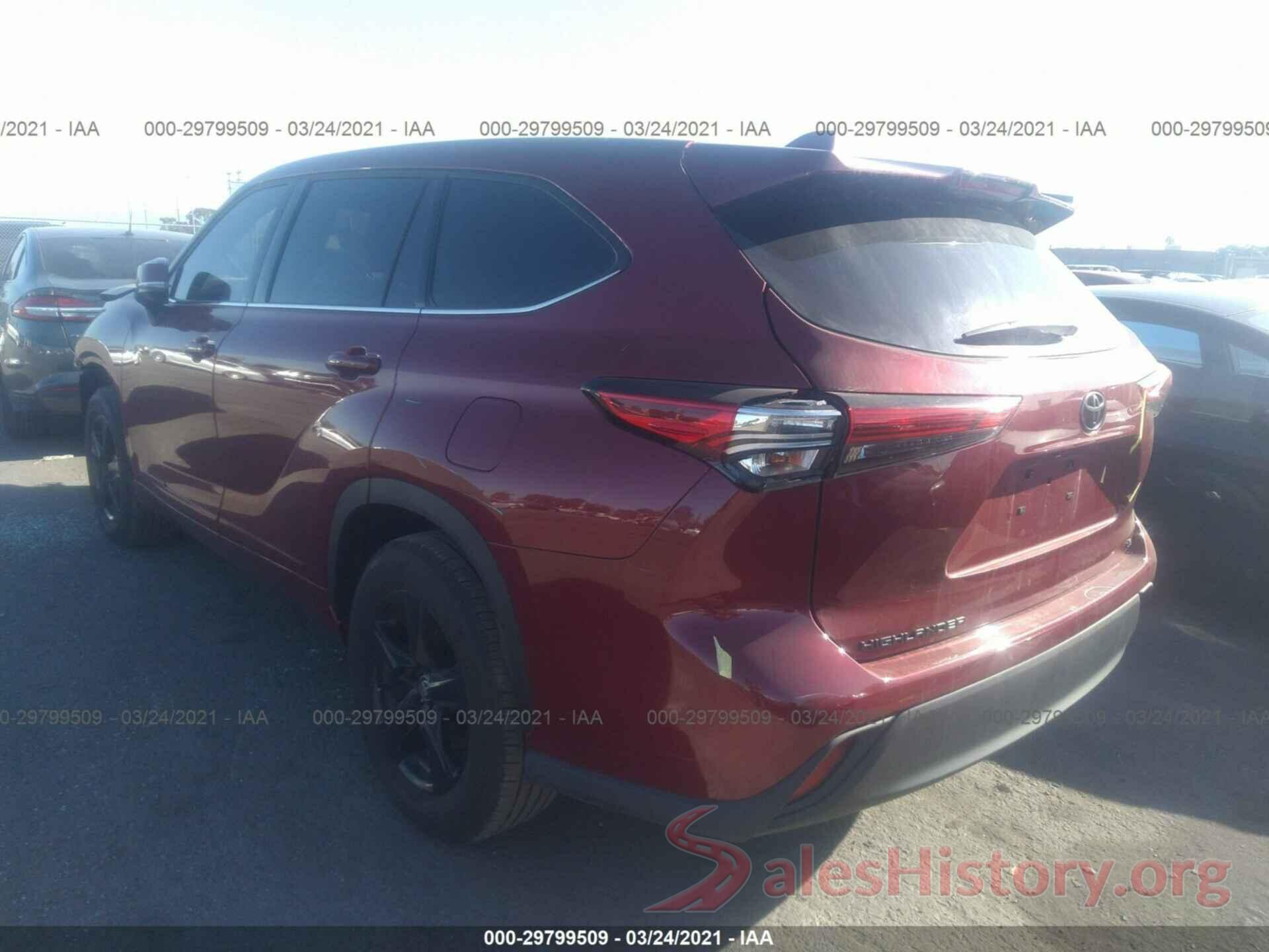 5TDZZRAHXLS022238 2020 TOYOTA HIGHLANDER