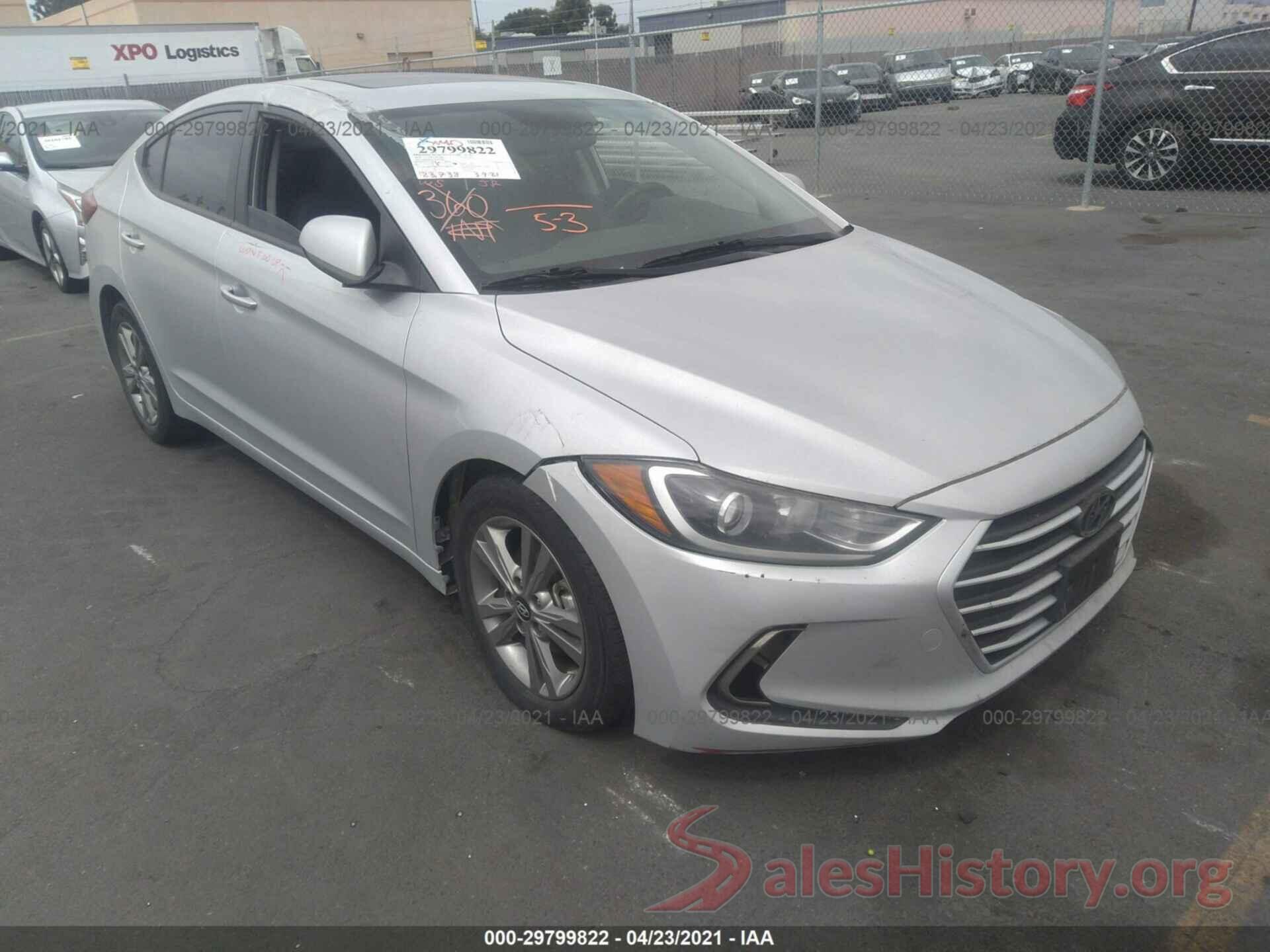 KMHD84LF4JU609521 2018 HYUNDAI ELANTRA