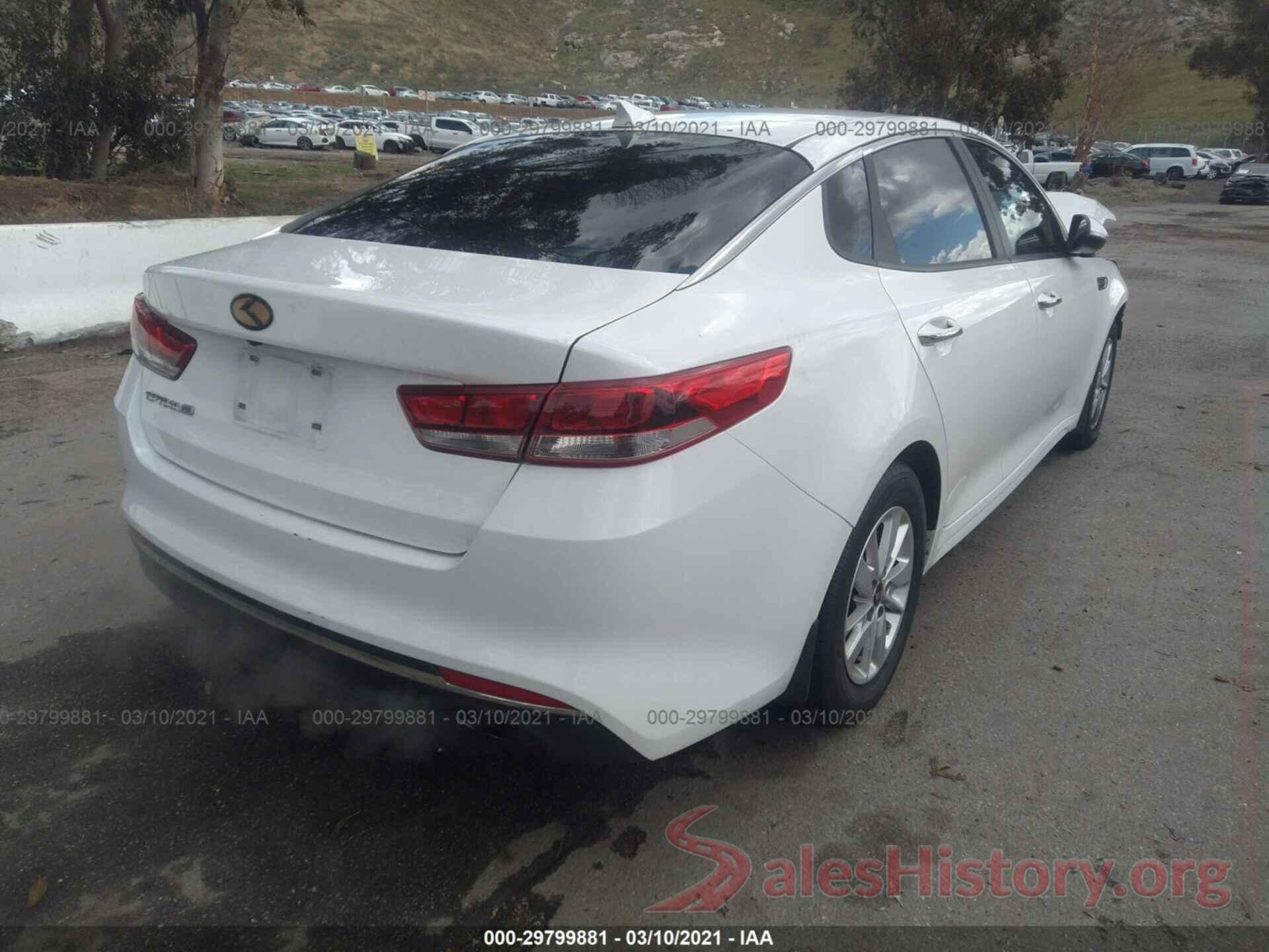 KNAGT4L38G5104586 2016 KIA OPTIMA