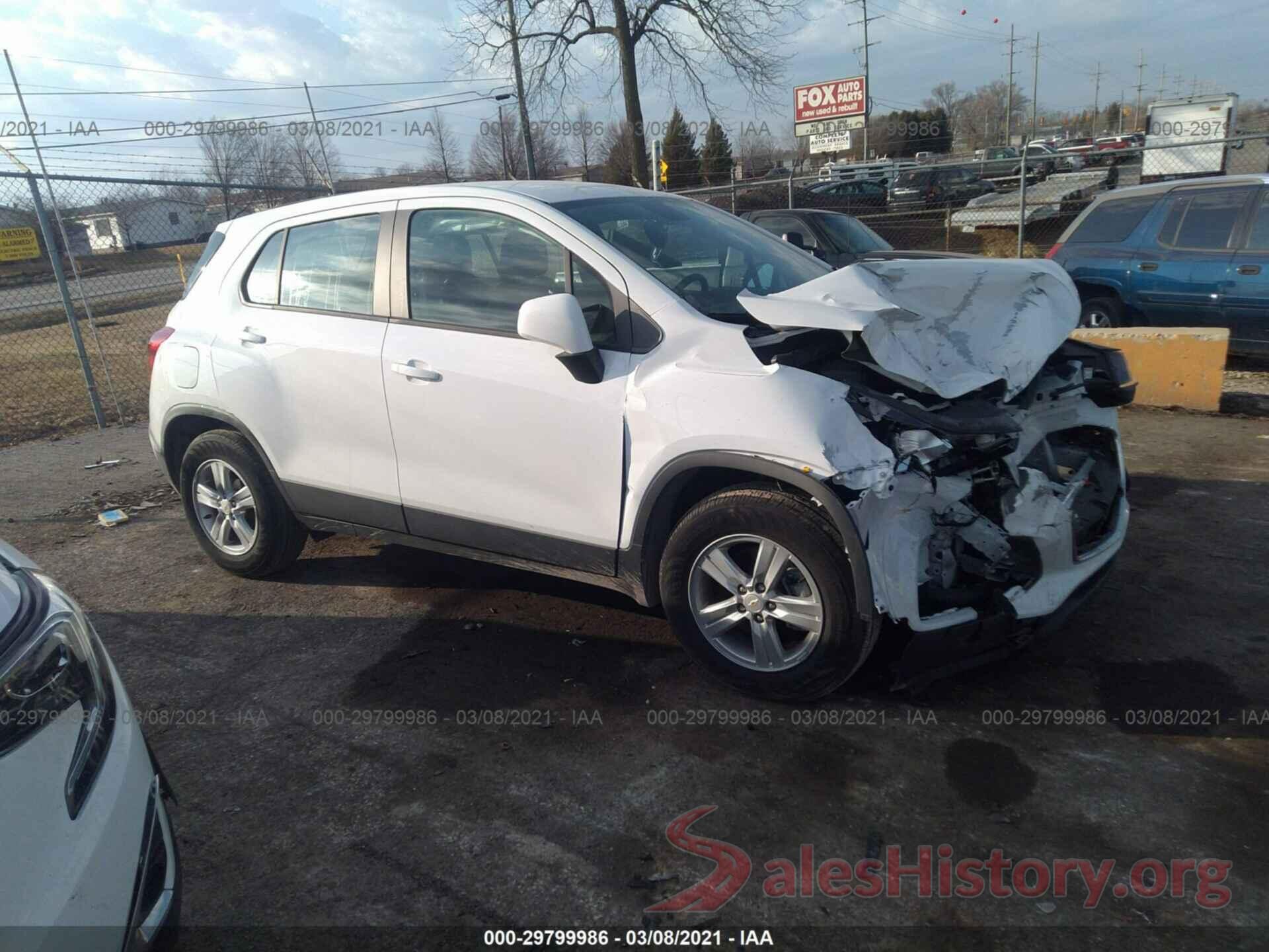 KL7CJKSB7LB091696 2020 CHEVROLET TRAX