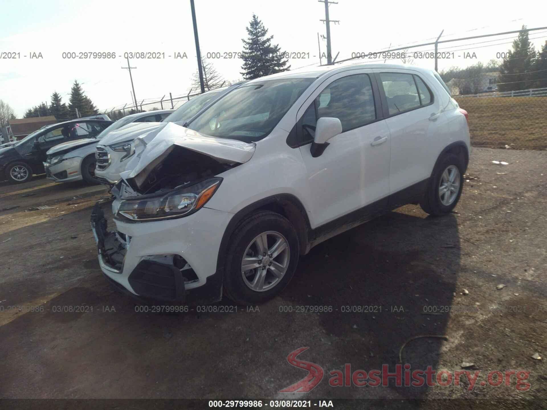 KL7CJKSB7LB091696 2020 CHEVROLET TRAX