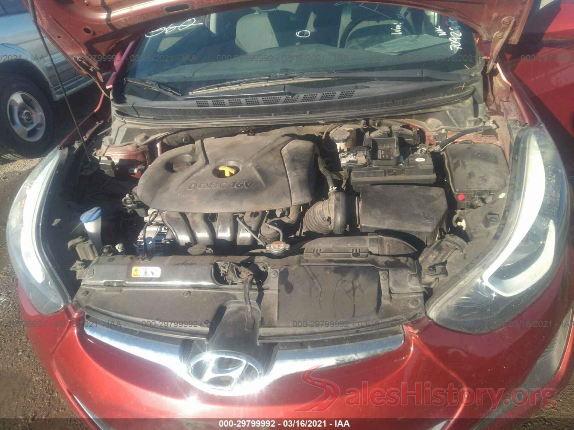 5NPDH4AE1GH709237 2016 HYUNDAI ELANTRA