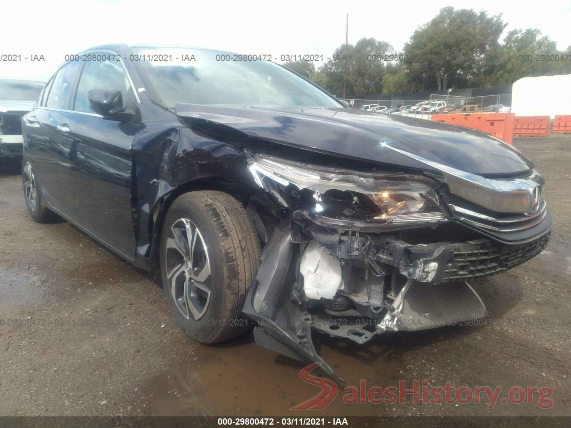 1HGCR2F30GA187987 2016 HONDA ACCORD SEDAN