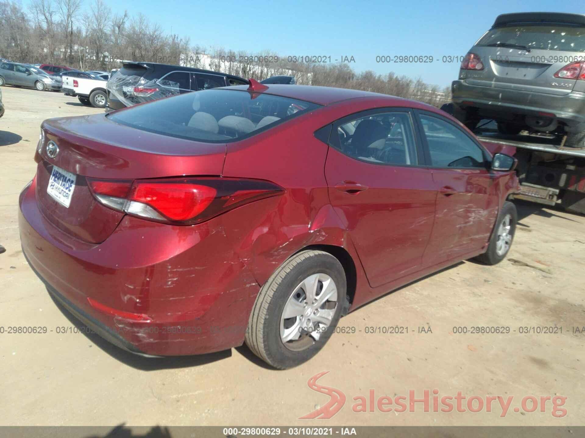 5NPDH4AE5GH666487 2016 HYUNDAI ELANTRA