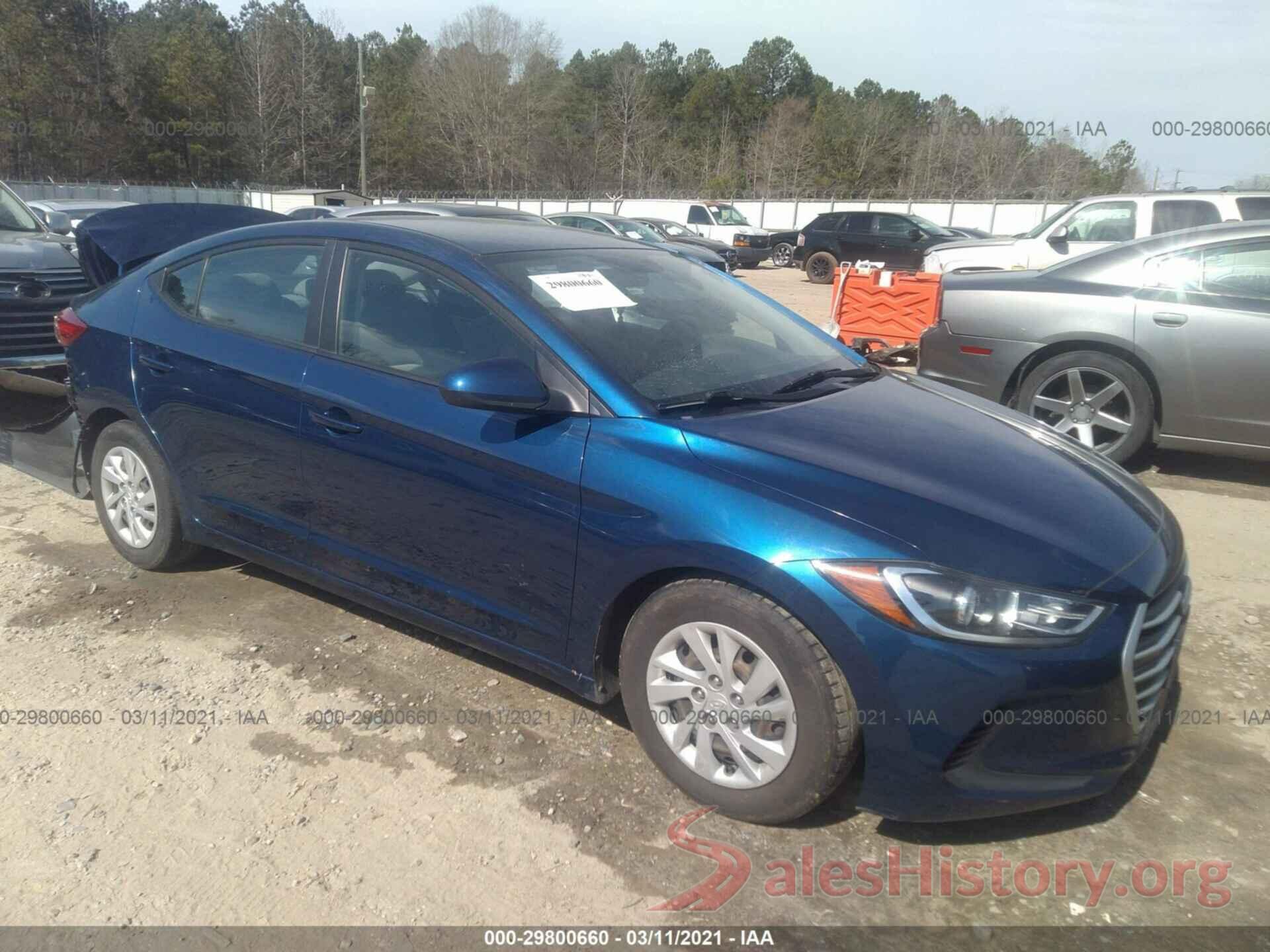 5NPD74LF4HH195992 2017 HYUNDAI ELANTRA