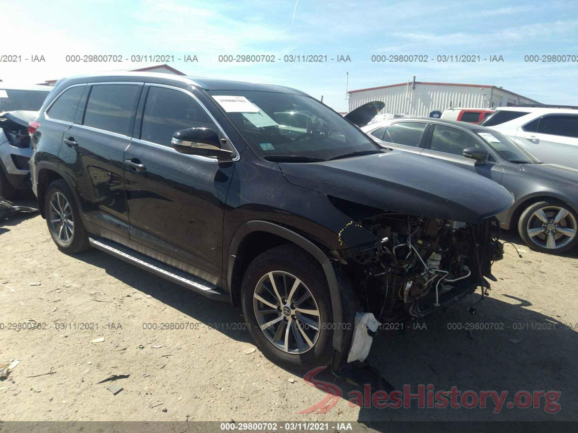 5TDJZRFH5KS568255 2019 TOYOTA HIGHLANDER