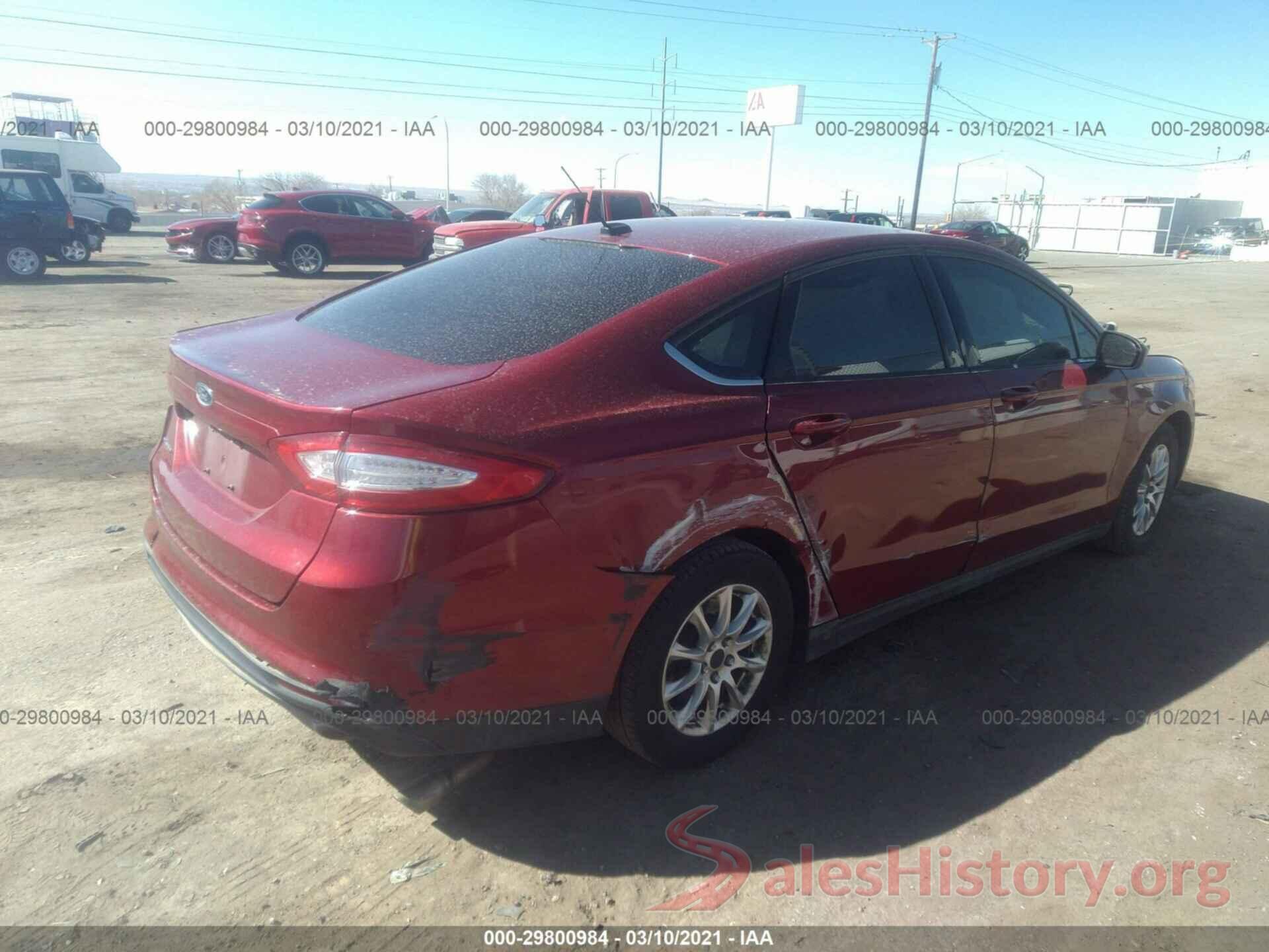 3FA6P0G74GR305333 2016 FORD FUSION