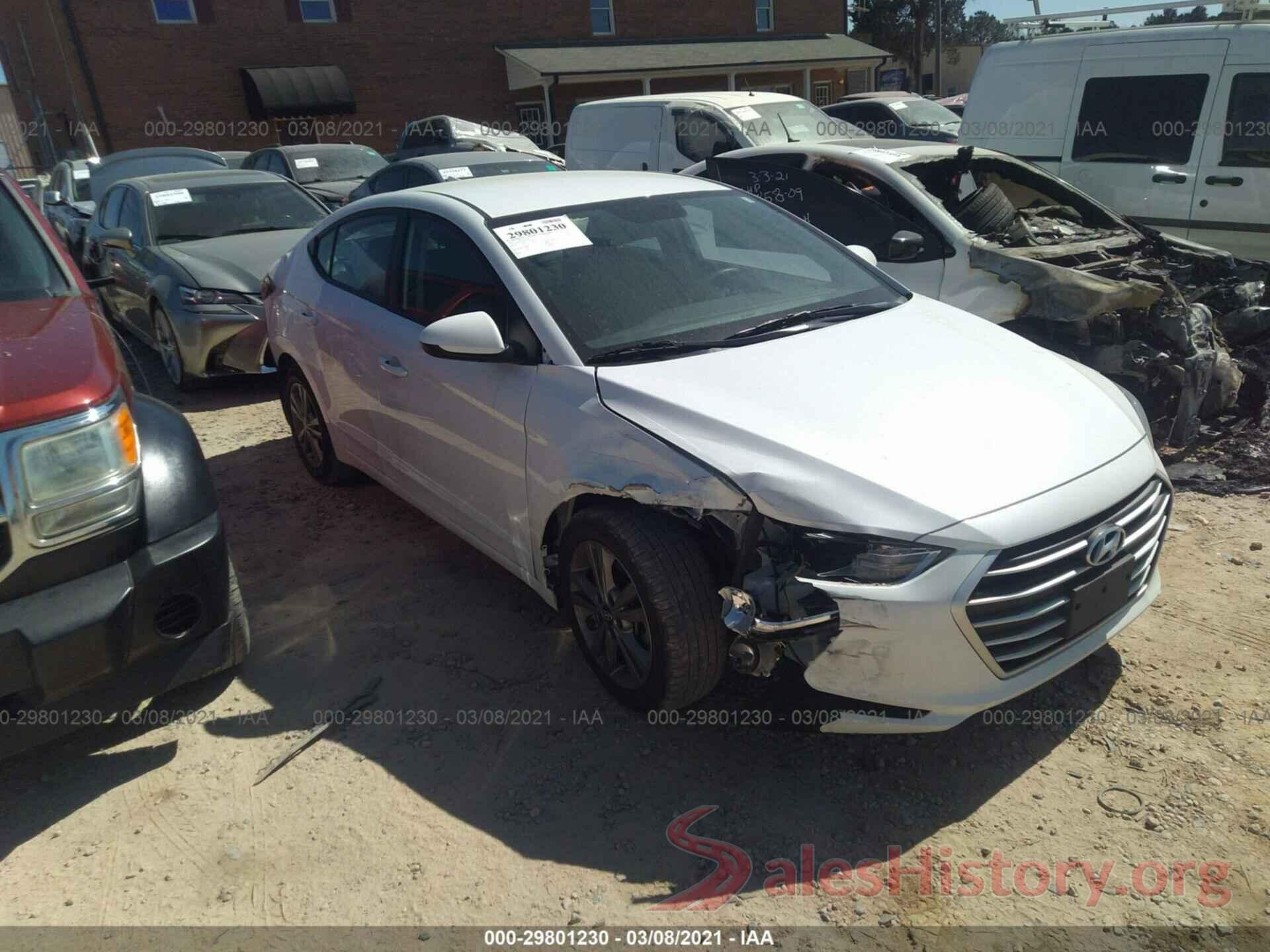 5NPD84LF8JH317854 2018 HYUNDAI ELANTRA