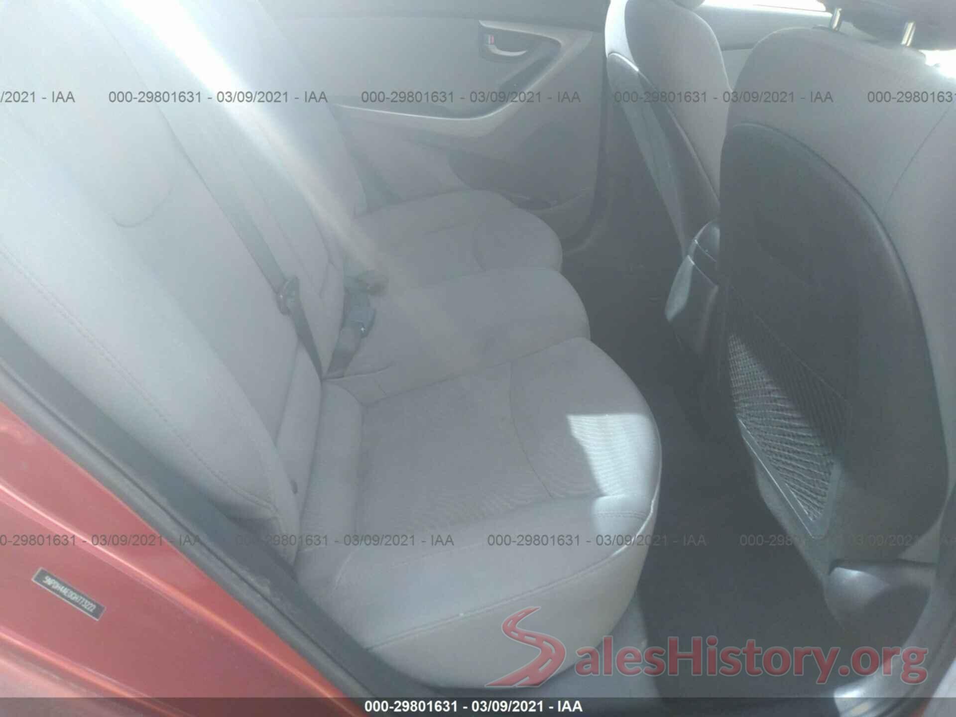 5NPDH4AE0GH773222 2016 HYUNDAI ELANTRA