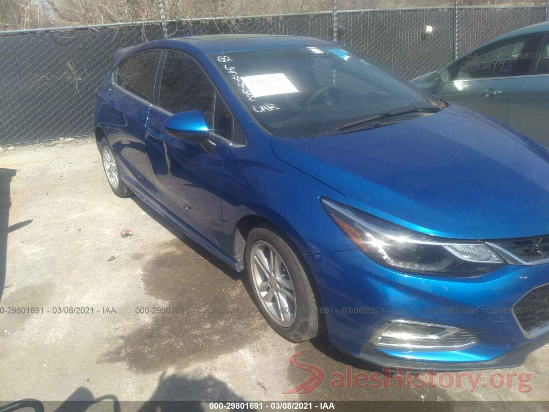 3G1BE6SM8JS654468 2018 CHEVROLET CRUZE