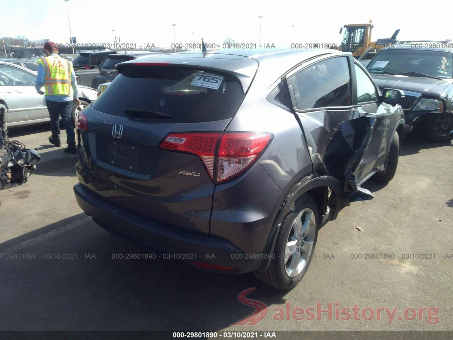 3CZRU6H51GM748210 2016 HONDA HR-V