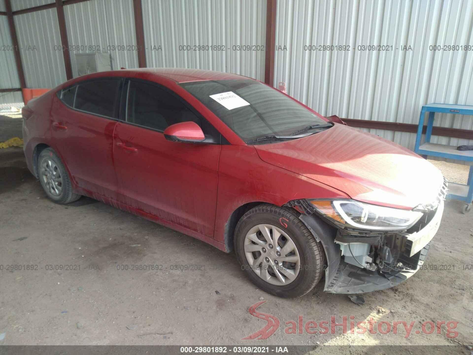 5NPD74LF6HH126558 2017 HYUNDAI ELANTRA