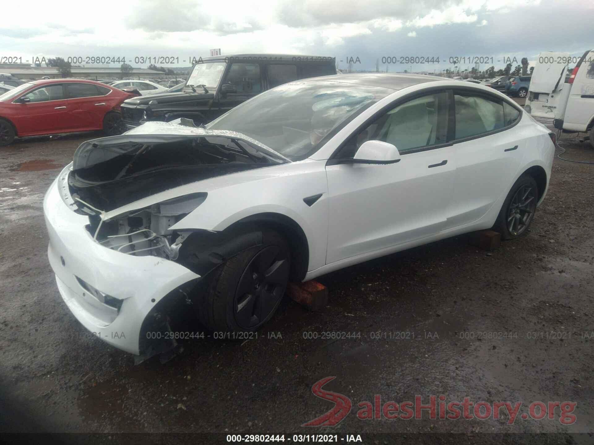 5YJ3E1EA9MF873209 2021 TESLA MODEL 3