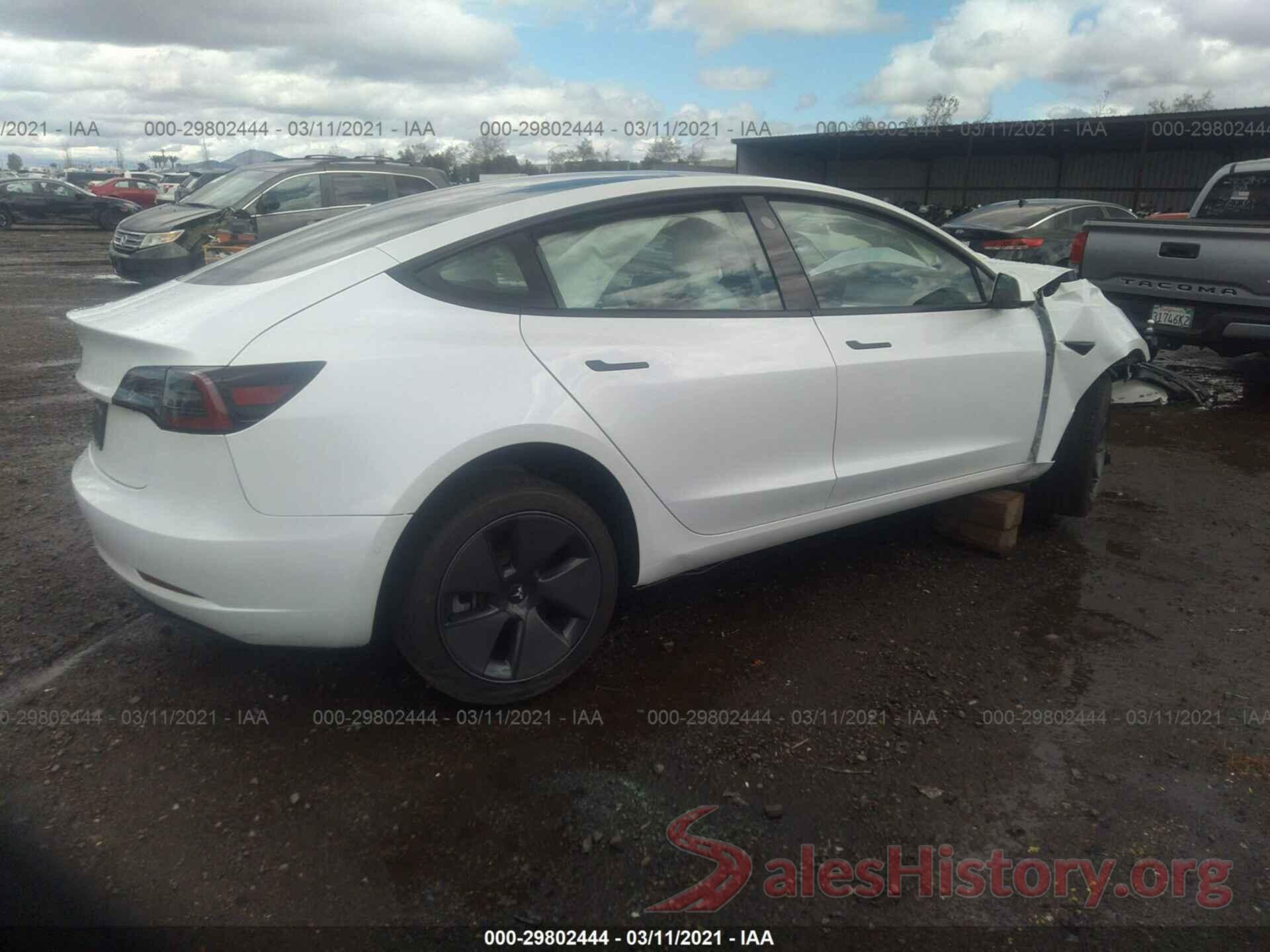 5YJ3E1EA9MF873209 2021 TESLA MODEL 3