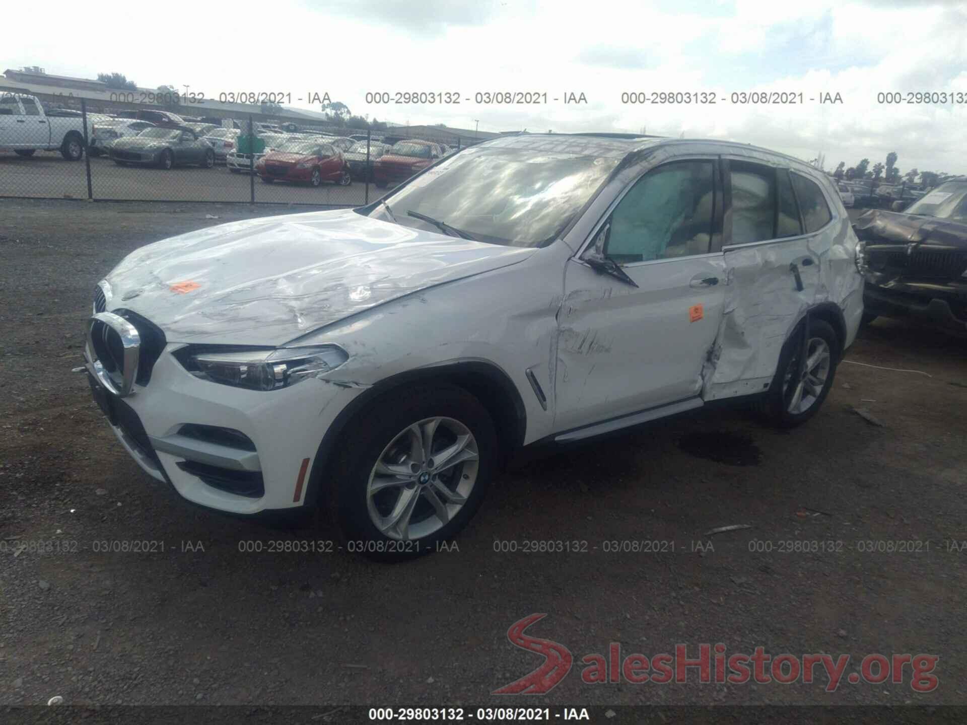 5UXTY3C00M9E67487 2021 BMW X3