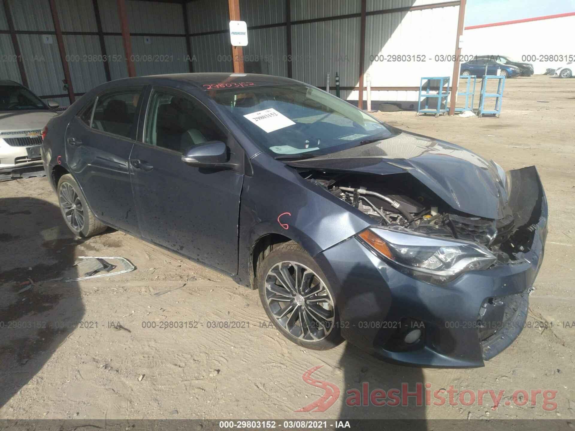 5YFBURHE6GP491322 2016 TOYOTA COROLLA