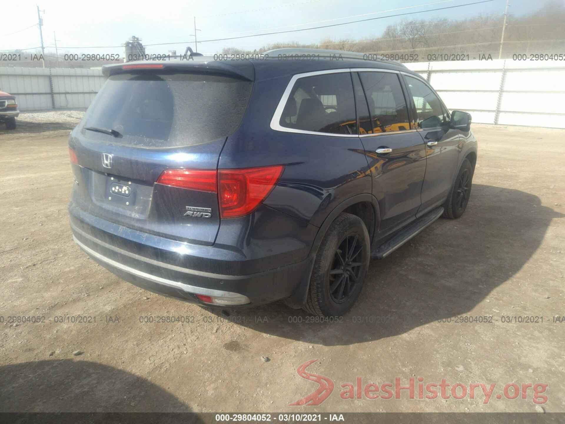 5FNYF6H99GB025241 2016 HONDA PILOT