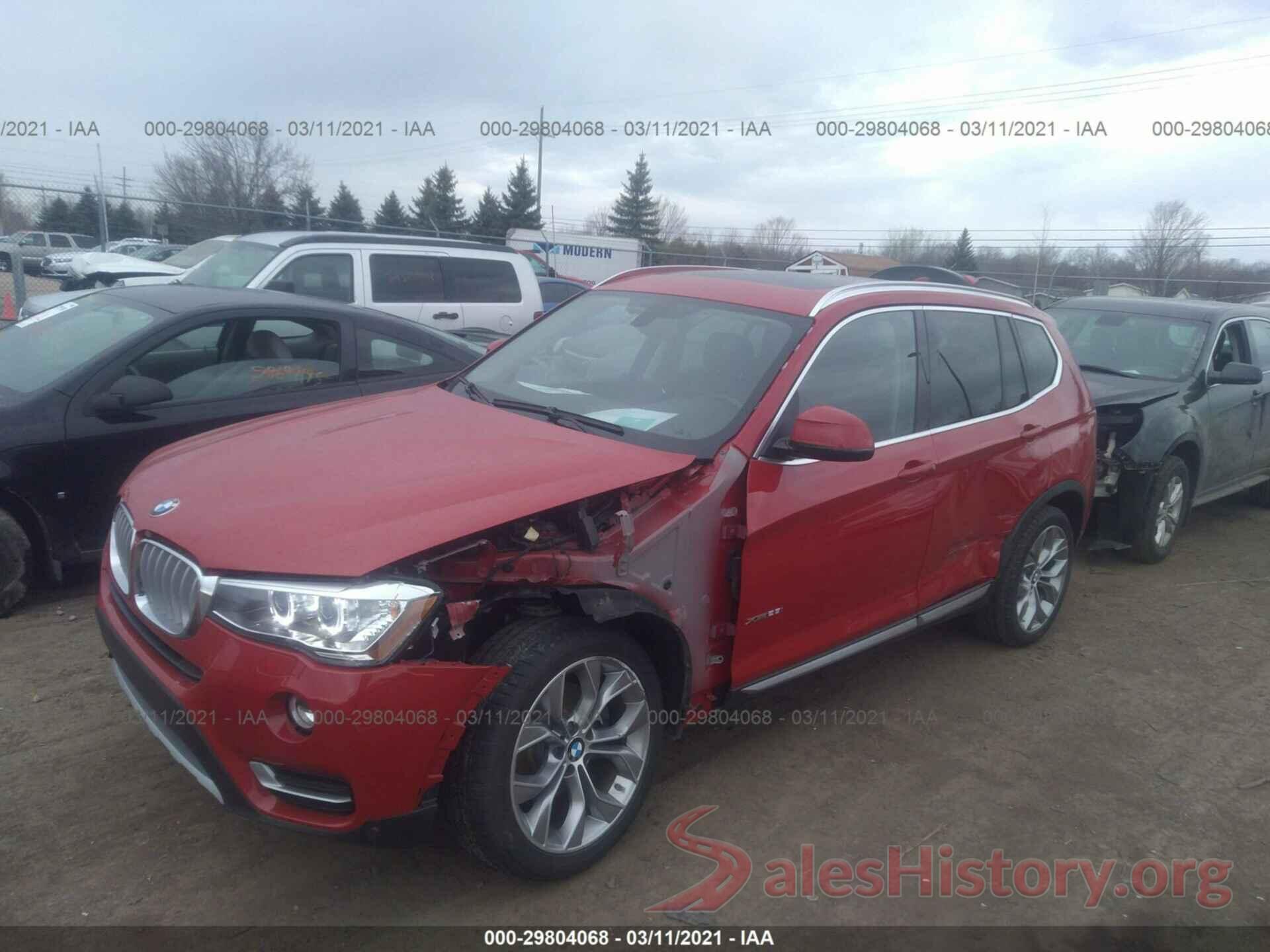 5UXWX9C55G0D81129 2016 BMW X3