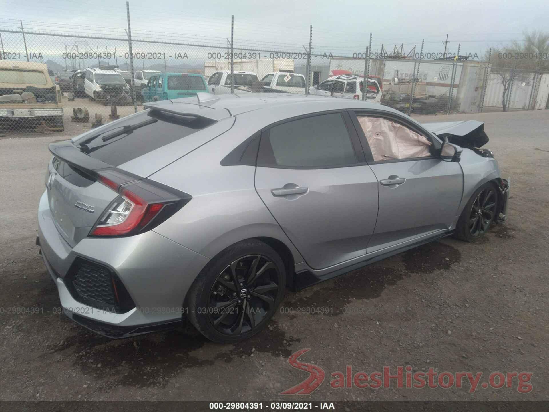 SHHFK7H96HU228743 2017 HONDA CIVIC HATCHBACK