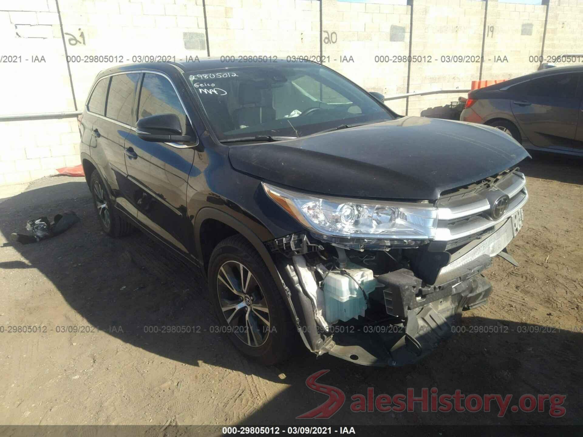 5TDZZRFH9HS226593 2017 TOYOTA HIGHLANDER